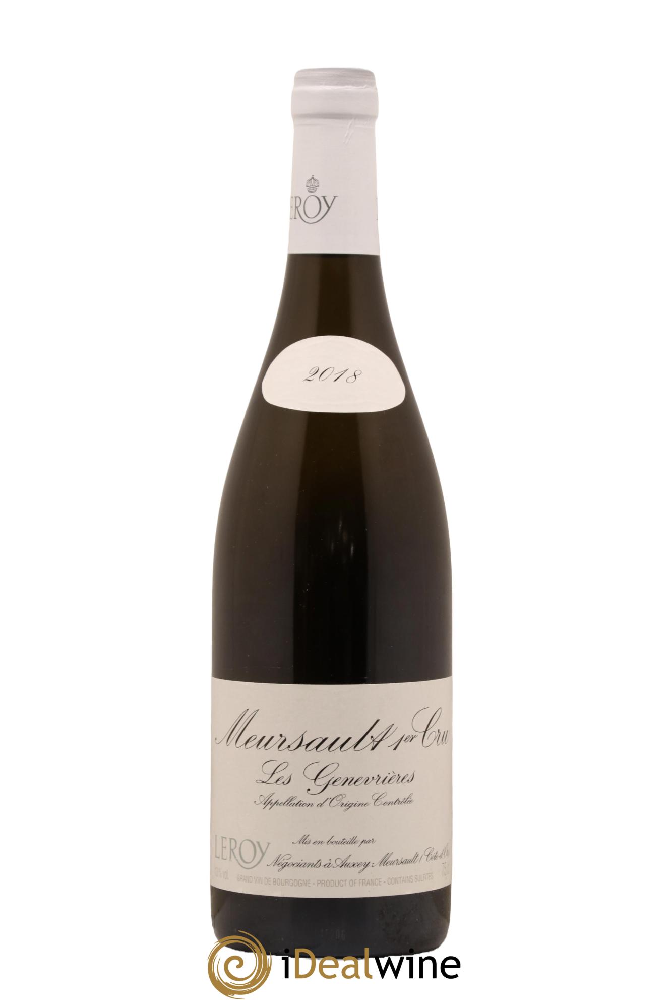 Meursault 1er Cru Les Genevrières Leroy SA 2018 - Lot de 1 bouteille - 0