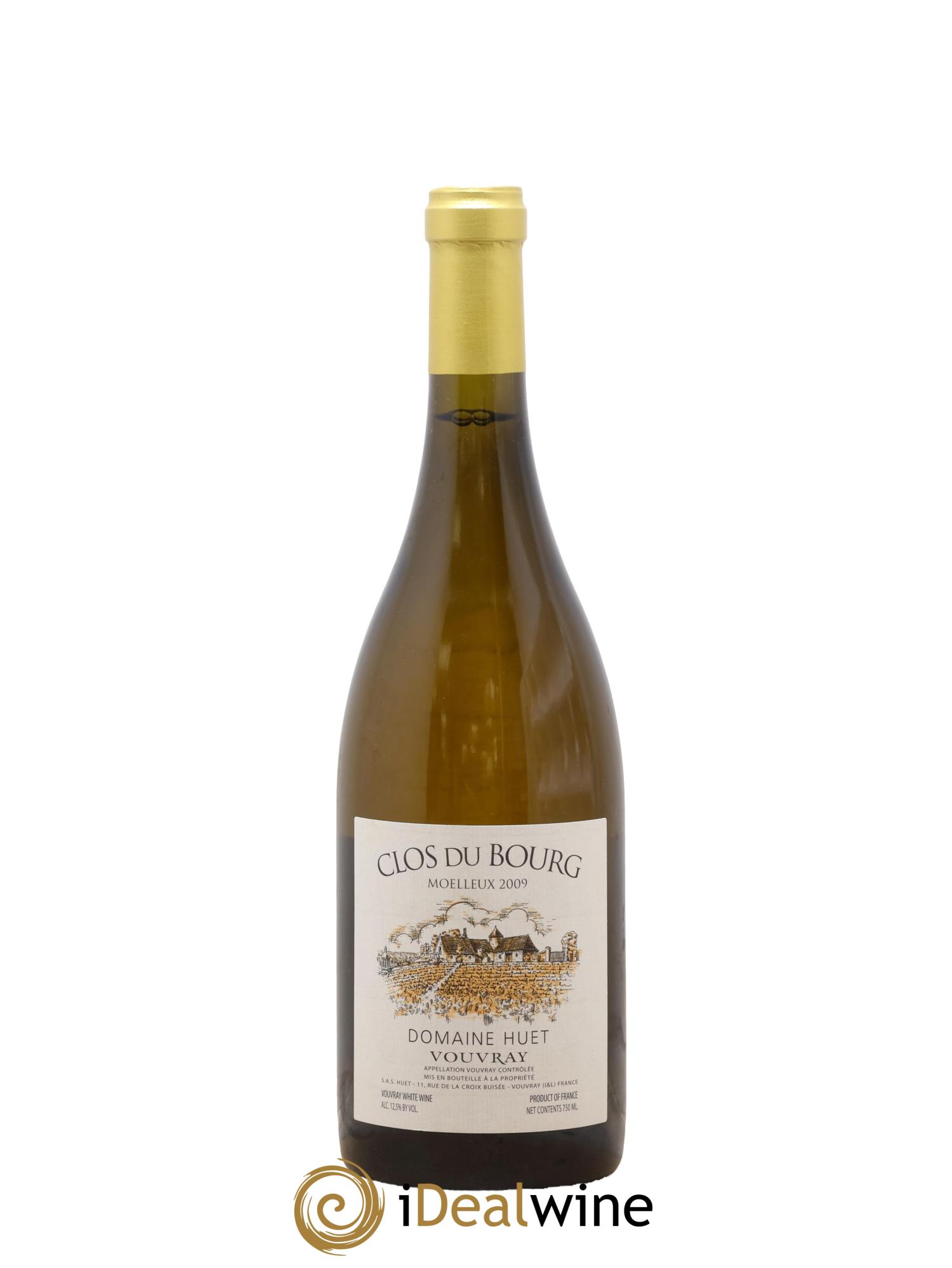 Vouvray Clos du Bourg Moelleux Domaine Huet 2009 - Lot de 1 bouteille - 0