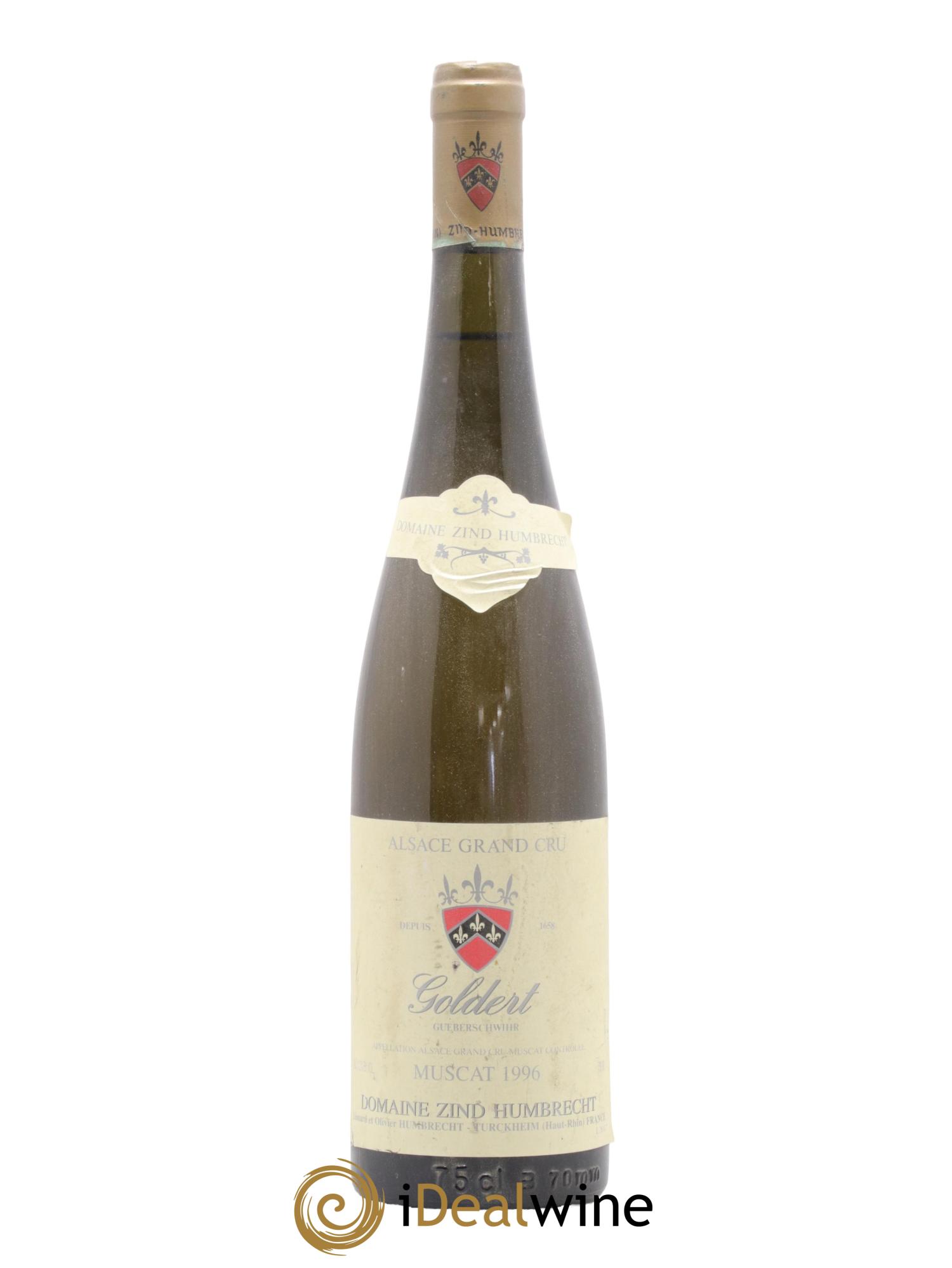 Alsace Muscat Grand Cru Goldert Zind-Humbrecht (Domaine) 1996 - Lot de 1 bouteille - 0