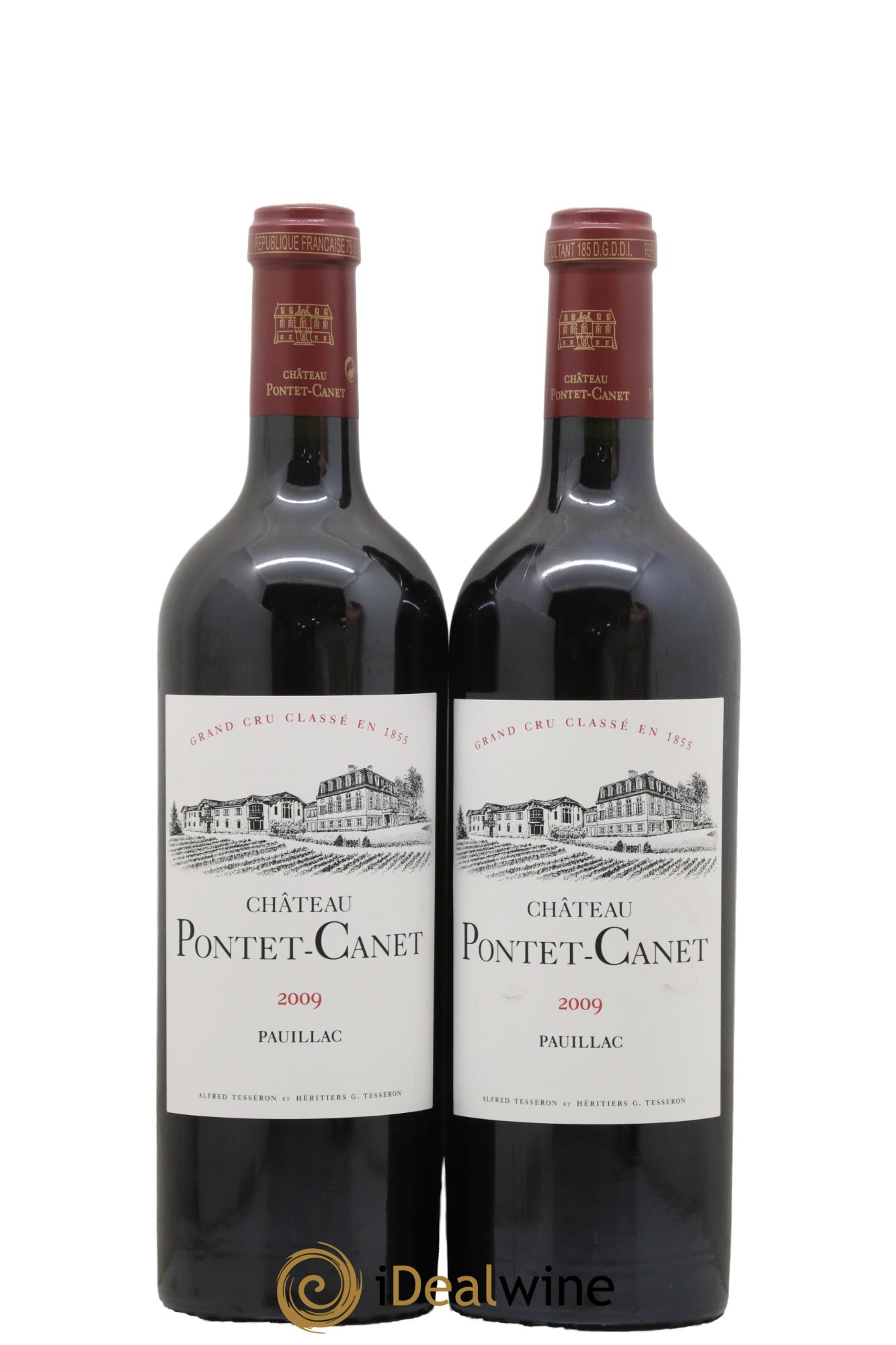 Château Pontet Canet 5ème Grand Cru Classé 2009 - Lot de 2 bouteilles - 0