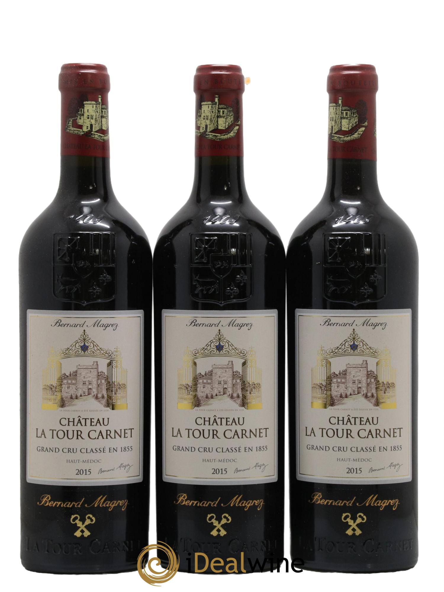 Château la Tour Carnet 4ème Grand Cru Classé 2015 - Lot de 6 bouteilles - 1