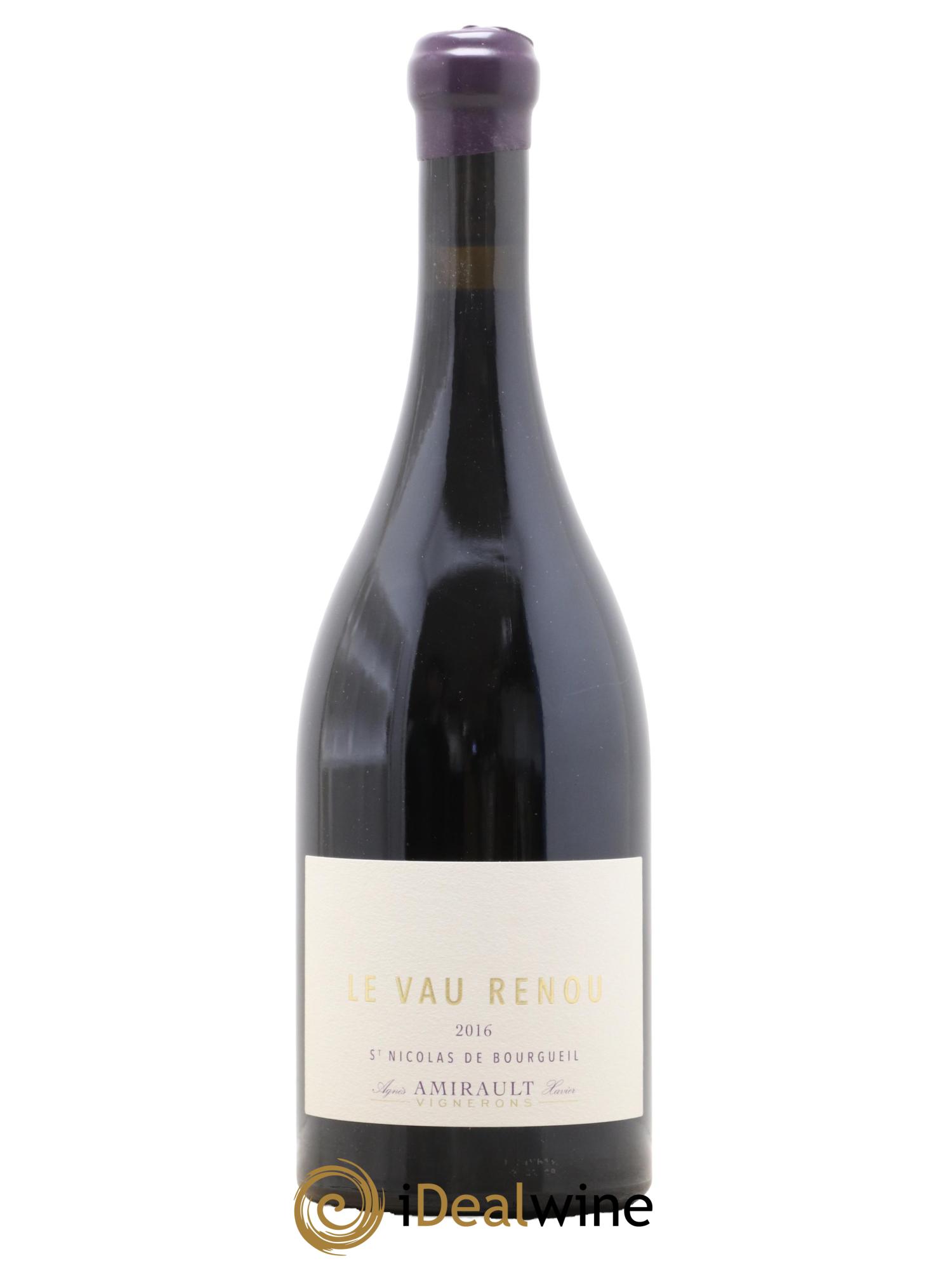 Saint-Nicolas de Bourgueil Le Vau Renou Agnès et Xavier Amirault 2016 - Lot de 1 bouteille - 0