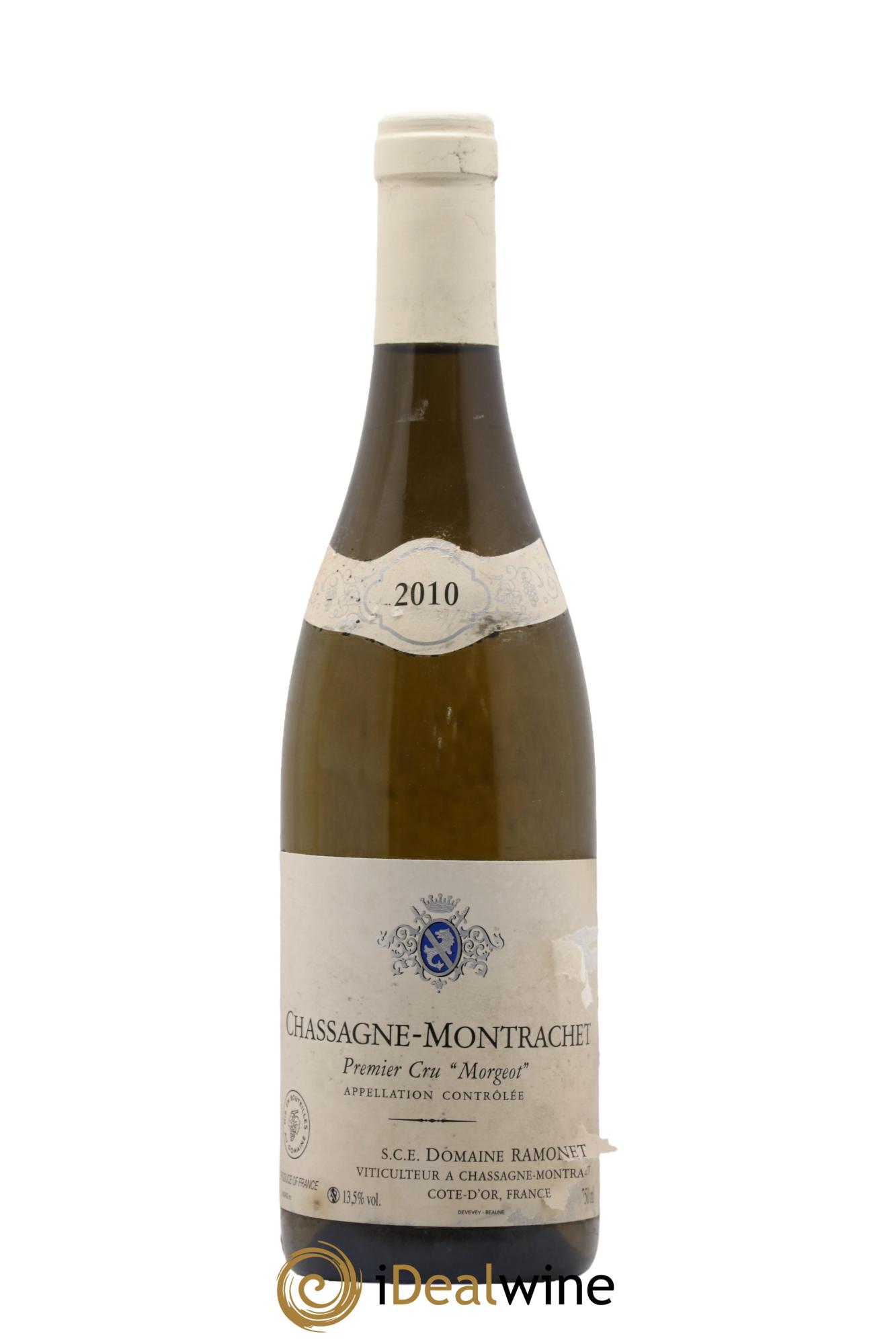 Chassagne-Montrachet 1er Cru Morgeot Ramonet (Domaine) 2010 - Lot de 1 bouteille - 0