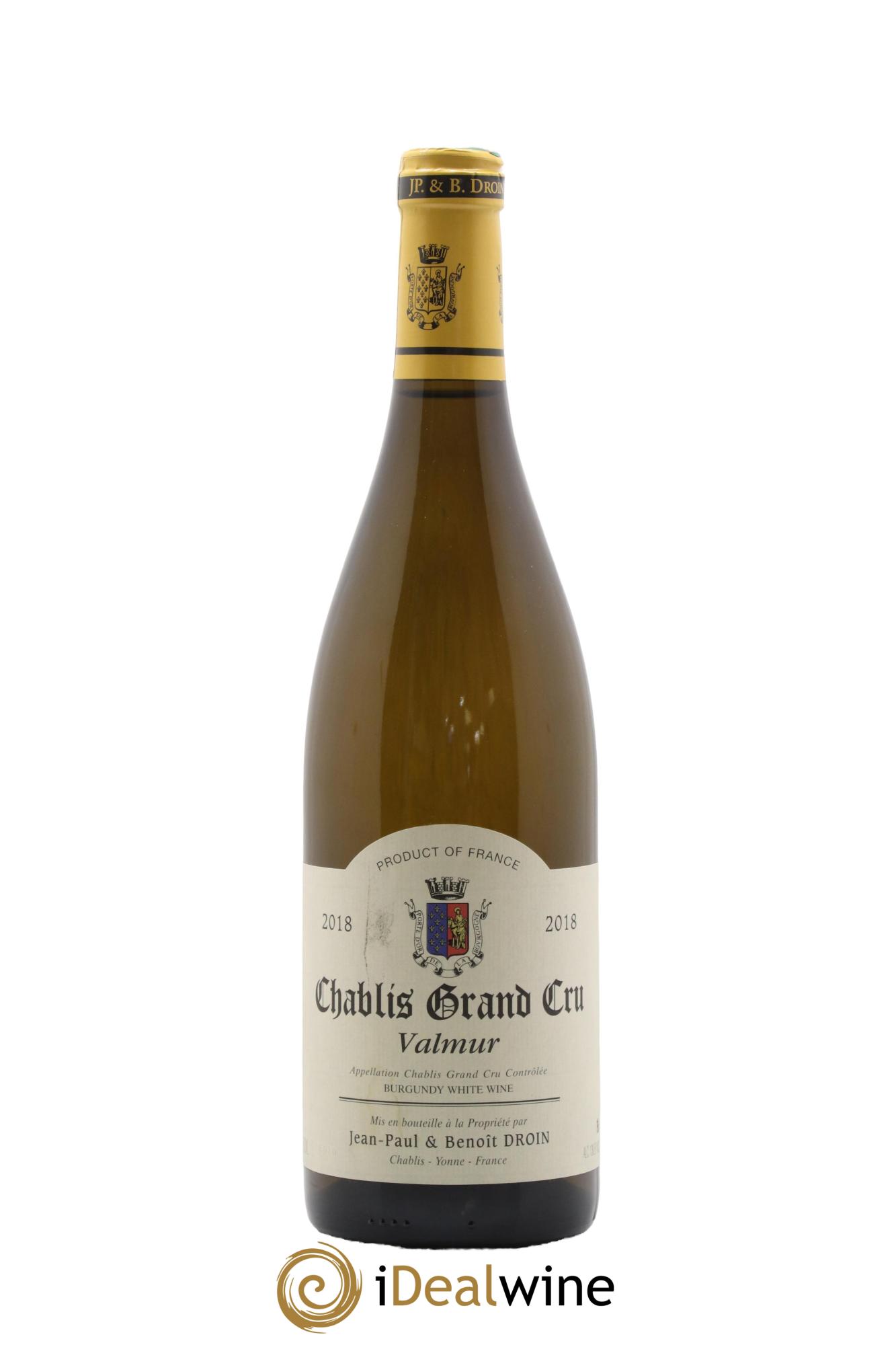 Chablis Grand Cru Valmur Jean-Paul & Benoît Droin (Domaine) 2018 - Posten von 1 Flasche - 0