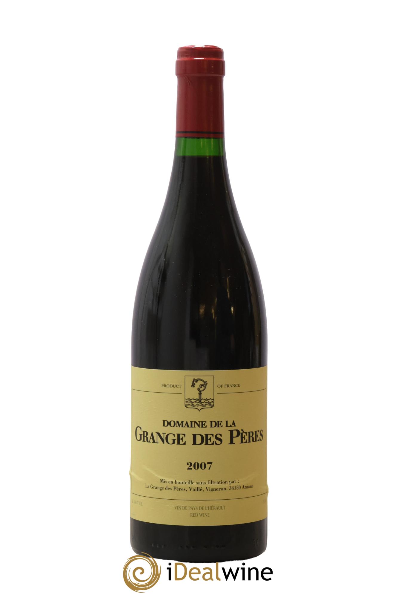 IGP Pays d'Hérault Grange des Pères Laurent Vaillé 2007 - Lot of 1 bottle - 0