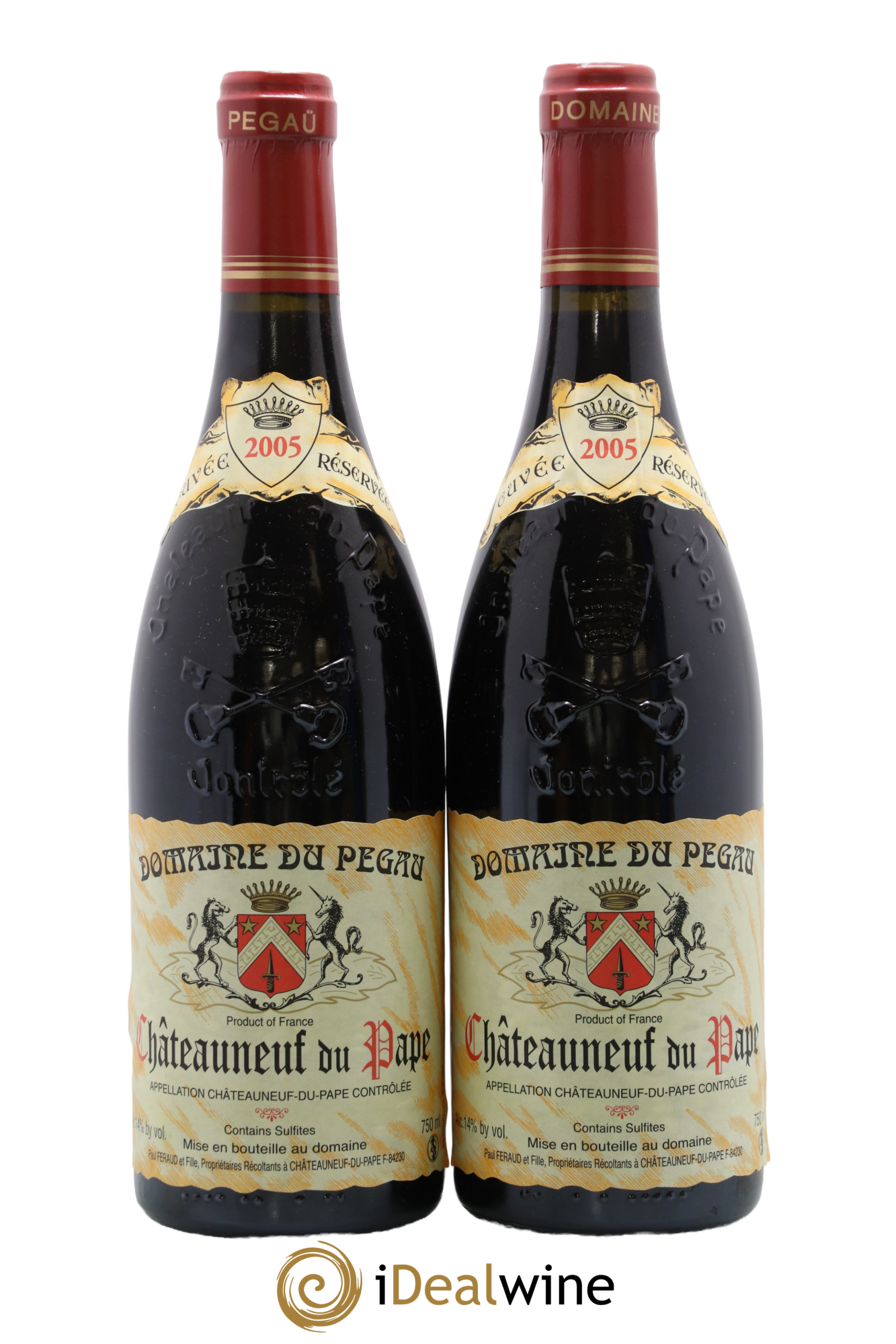 Châteauneuf-du-Pape Domaine du Pégau Cuvée Réservée Paul et Laurence Féraud 2005 - Lot de 2 bouteilles - 0