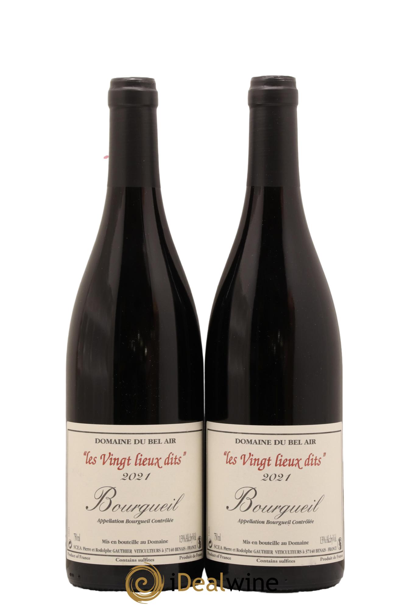 Bourgueil Vingt Lieux Dits Domaine du Bel Air 2021 - Lot de 2 bouteilles - 0