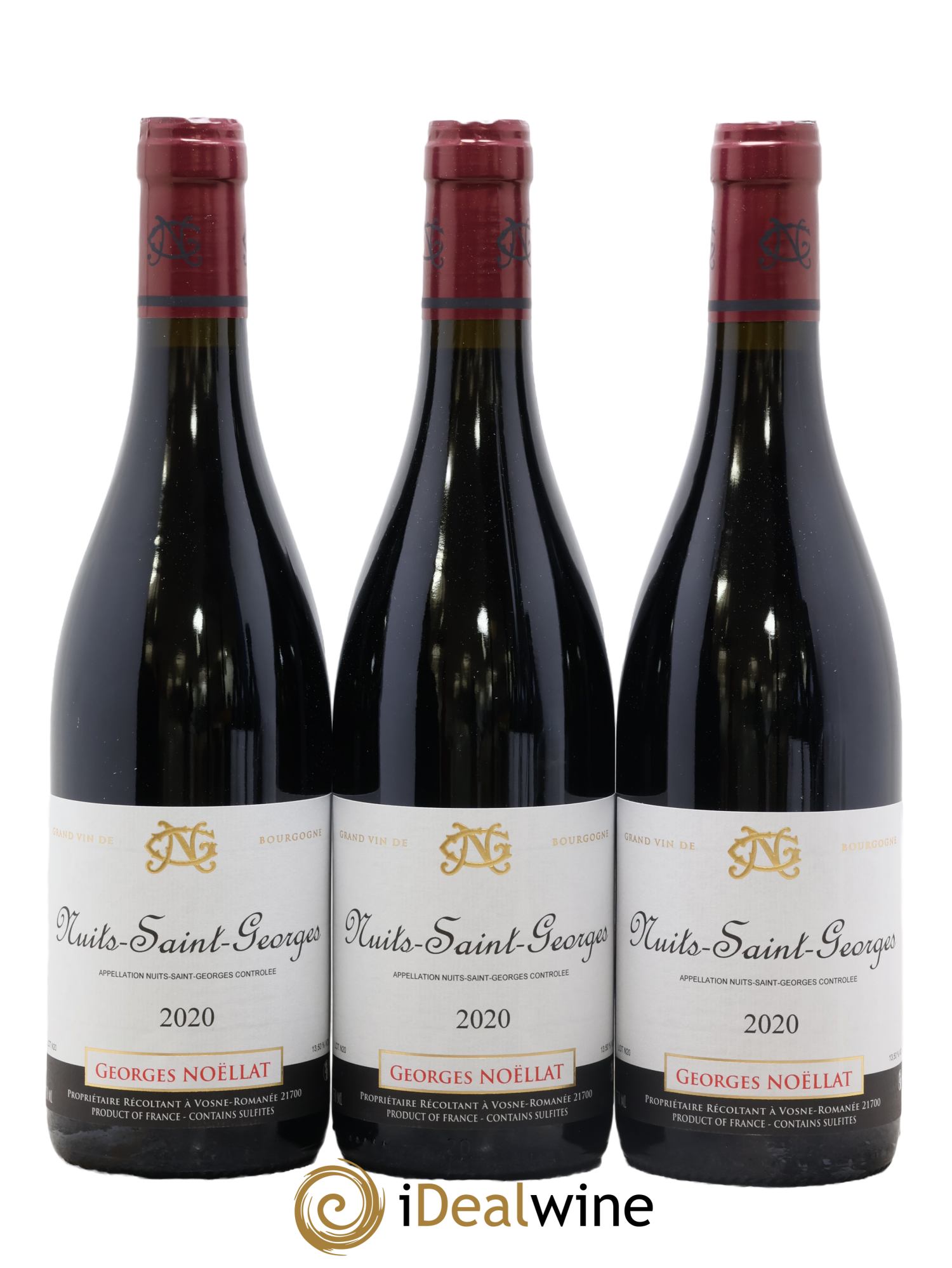 Nuits Saint-Georges Georges Noëllat 2020 - Lot de 3 bouteilles - 0
