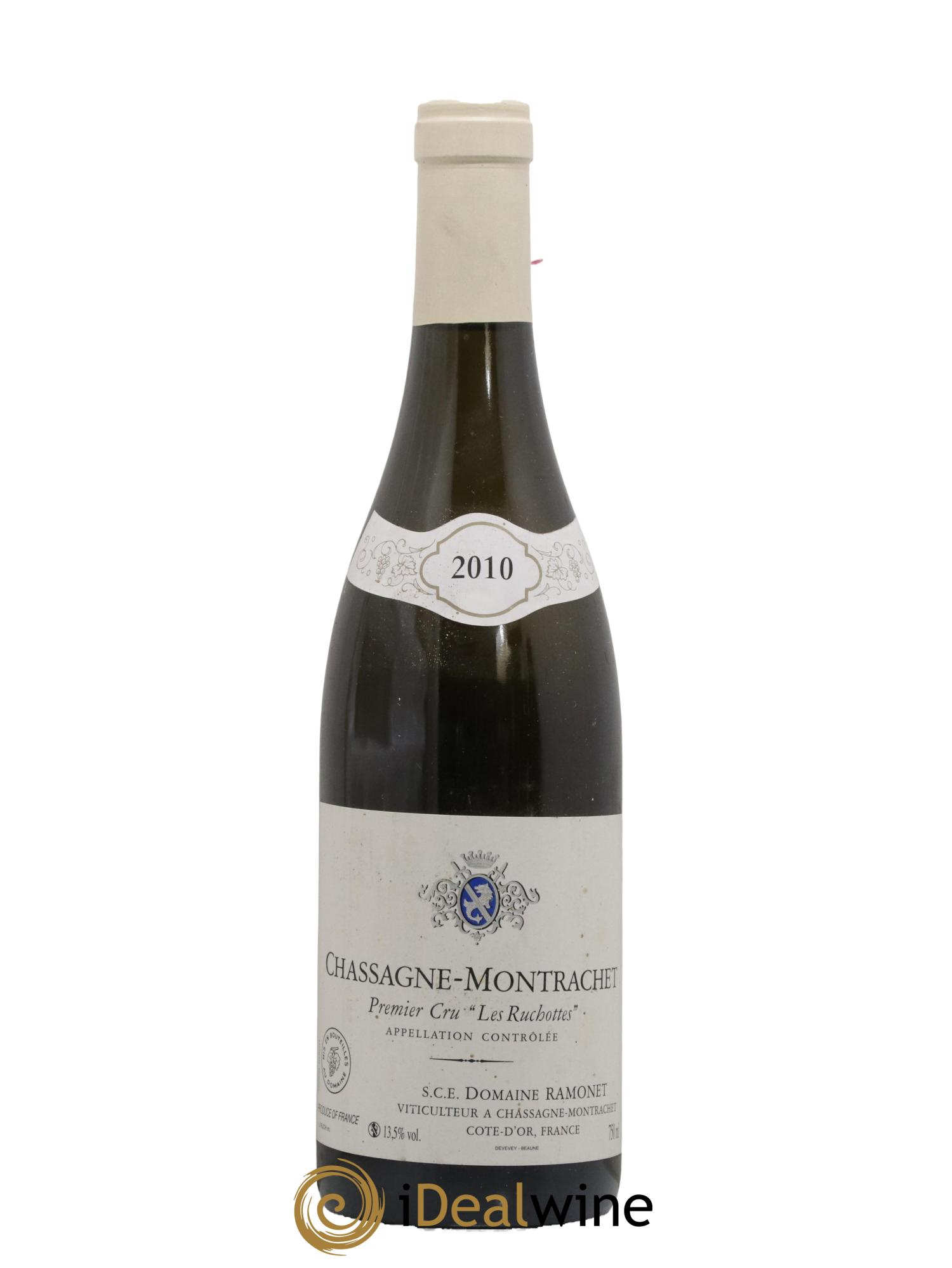 Chassagne-Montrachet 1er Cru Les Ruchottes Ramonet (Domaine) 2010 - Lot de 1 bouteille - 0