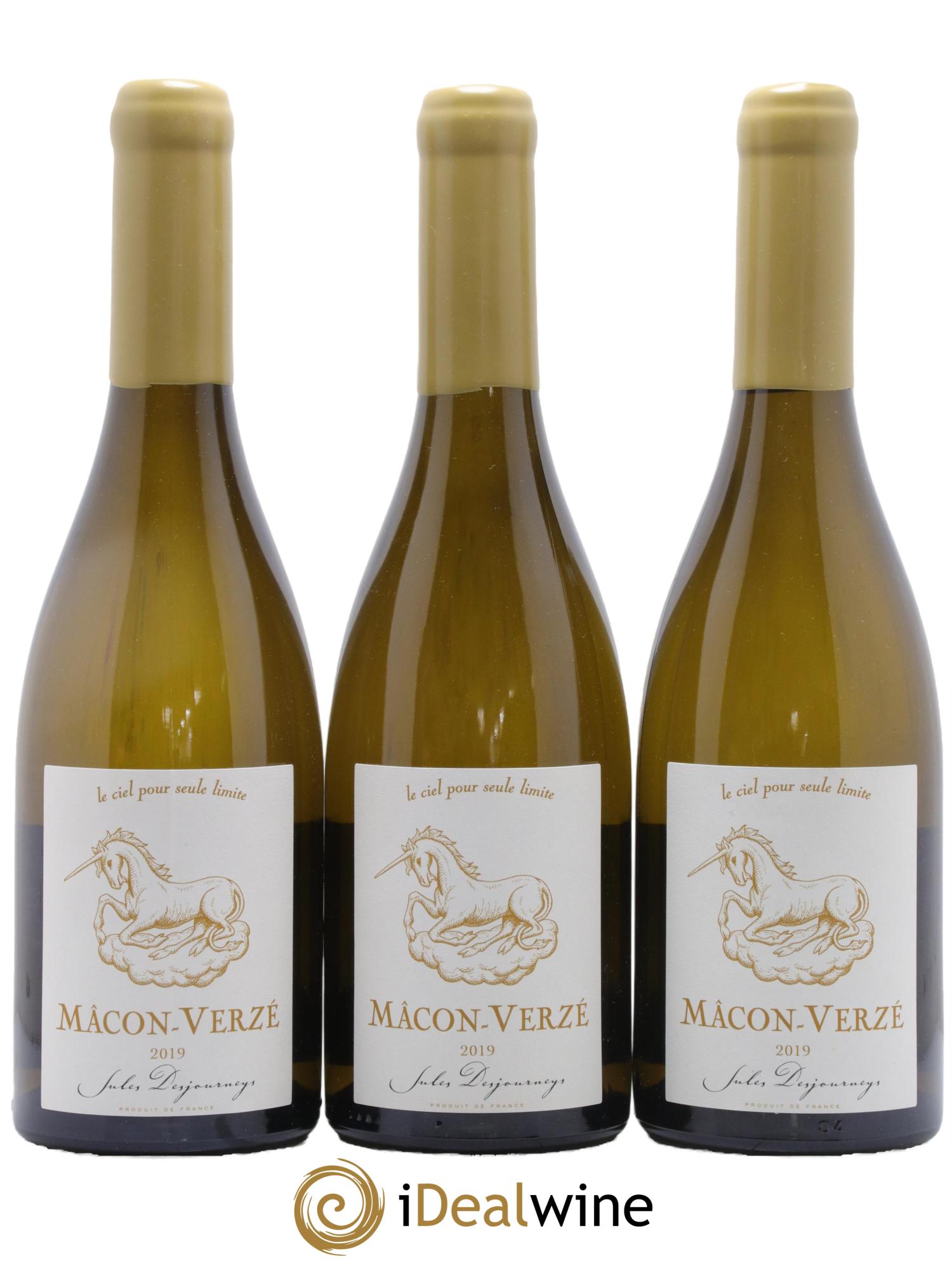 Mâcon-Verzé Jules Desjourneys 2019 - Lot de 3 bouteilles - 0