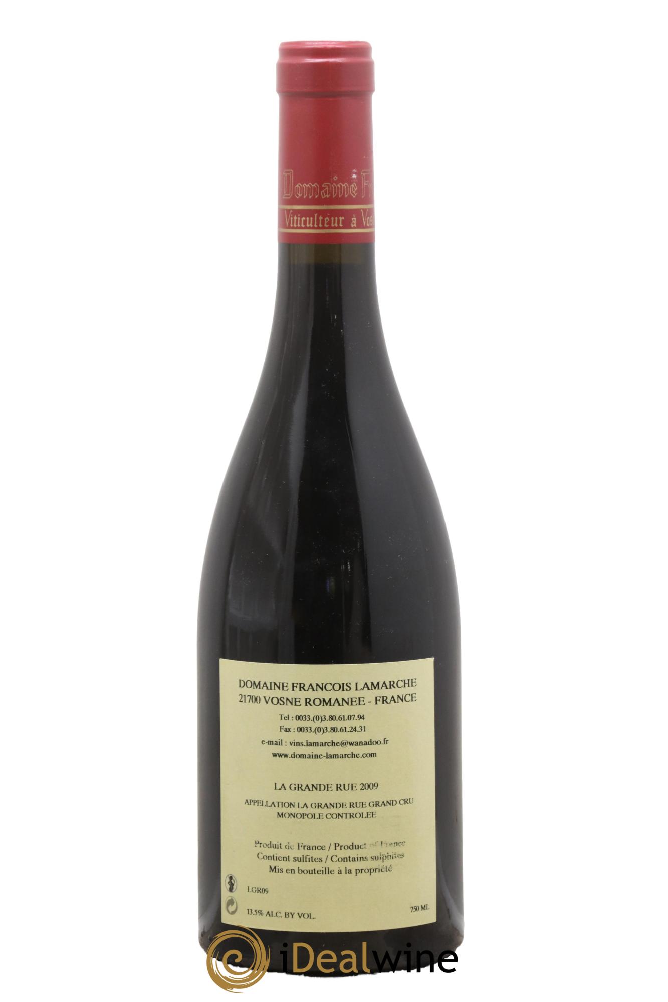 La Grande Rue Grand Cru Lamarche (Domaine) 2009 - Posten von 1 Flasche - 1