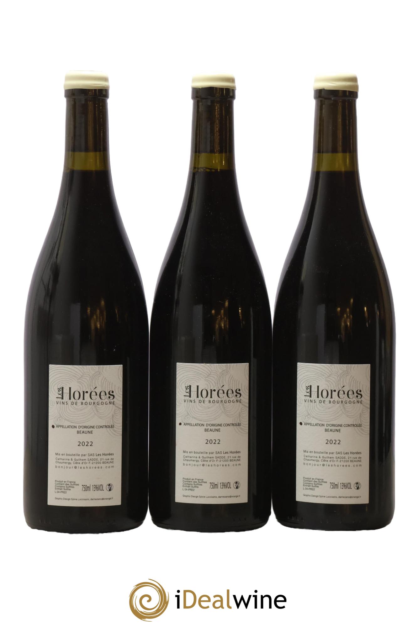 Beaune Les Prévolles Les Horées 2022 - Lot de 3 bouteilles - 1