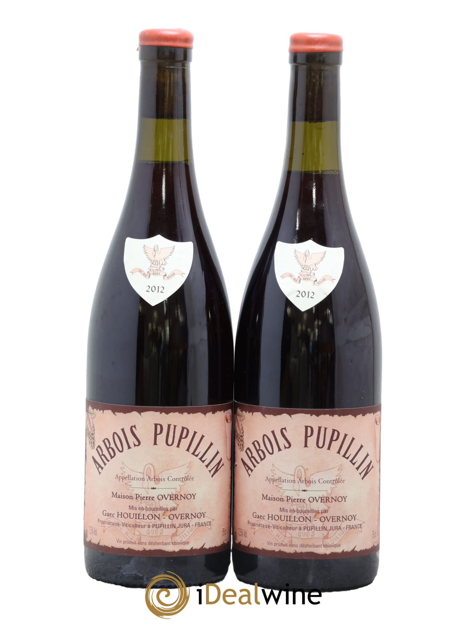 Arbois-Pupillin Poulsard (cire rouge) Overnoy-Houillon (Domaine) 2012 - Lotto di 2 bottiglie - 0
