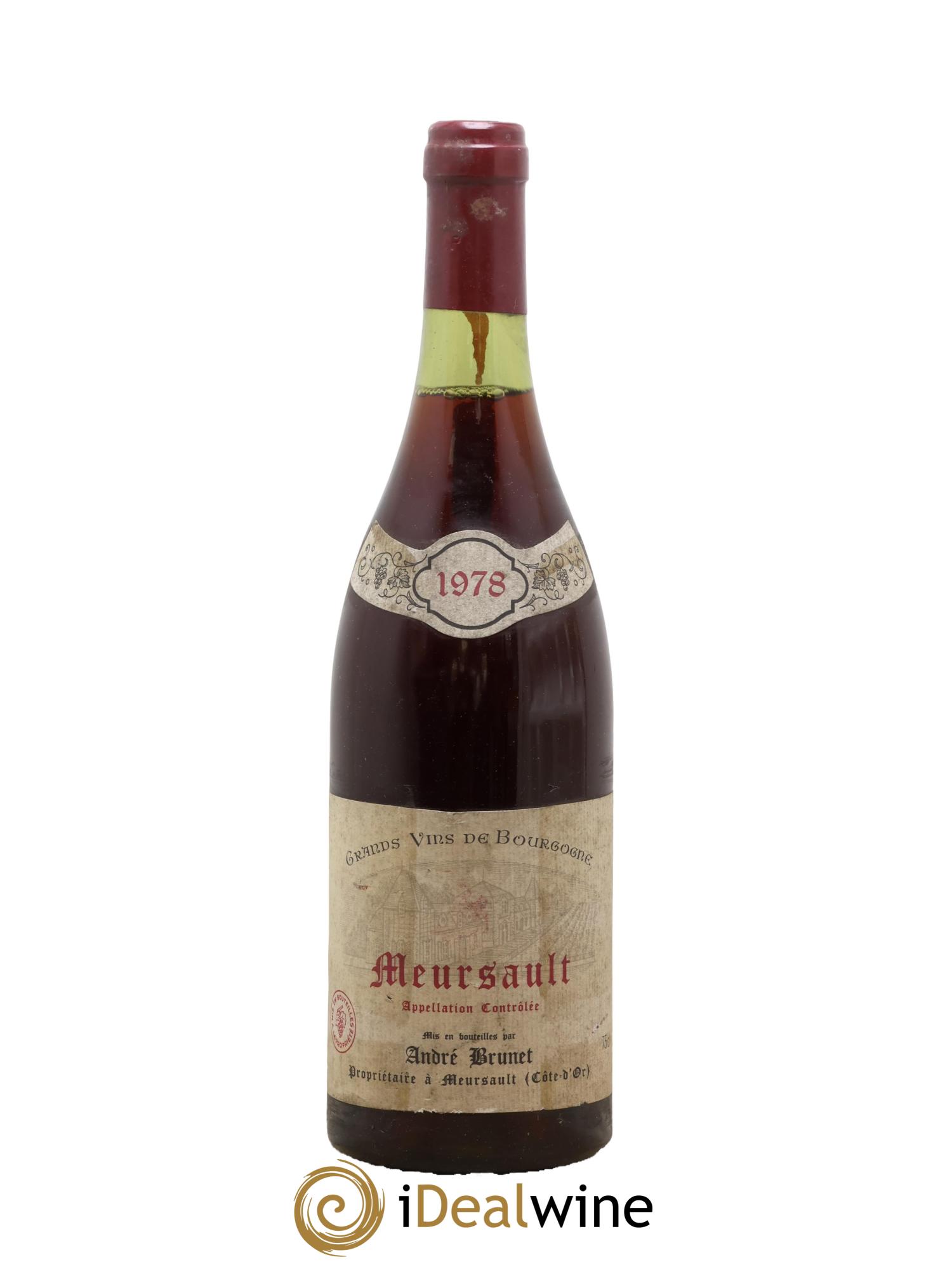 Meursault André Brunet 1978 - Posten von 1 Flasche - 0