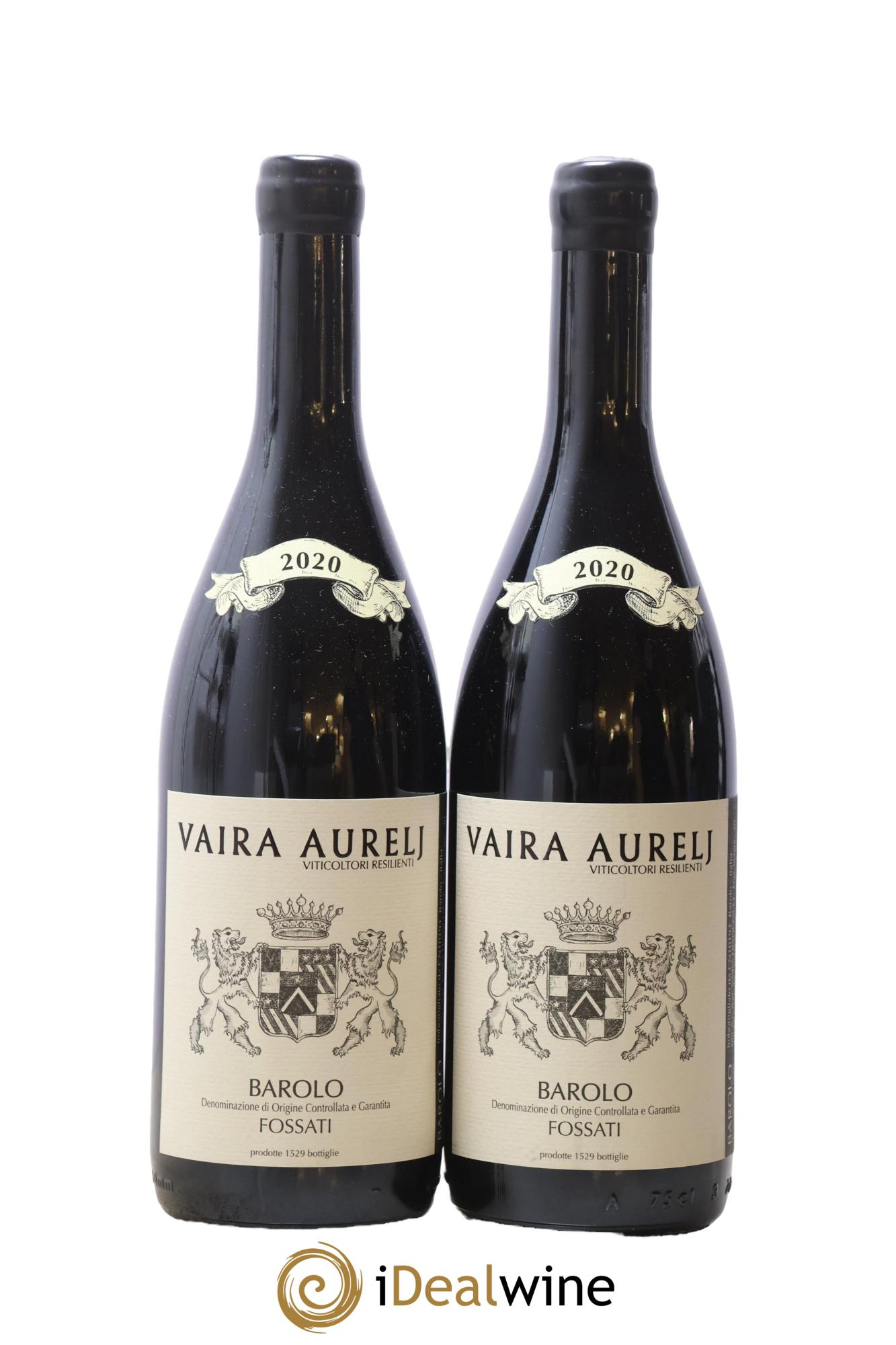 Barolo DOCG Fossati Vaira Aurelj 2020 - Lot de 2 bouteilles - 0