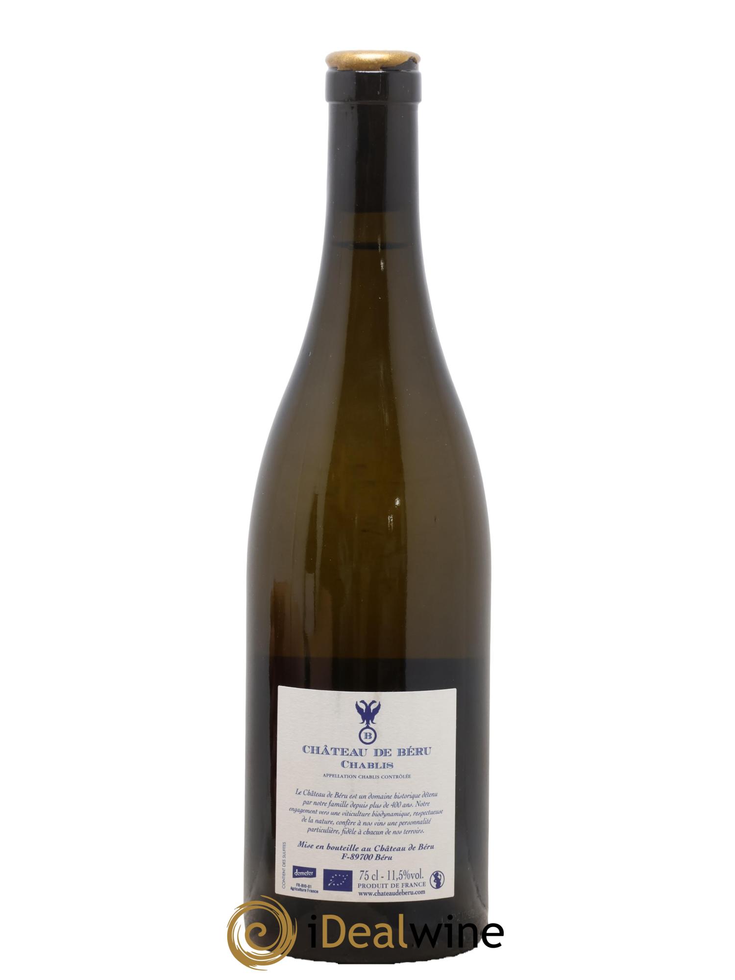 Chablis Côte aux prêtres Château de Béru 2021 - Lot de 1 bouteille - 1