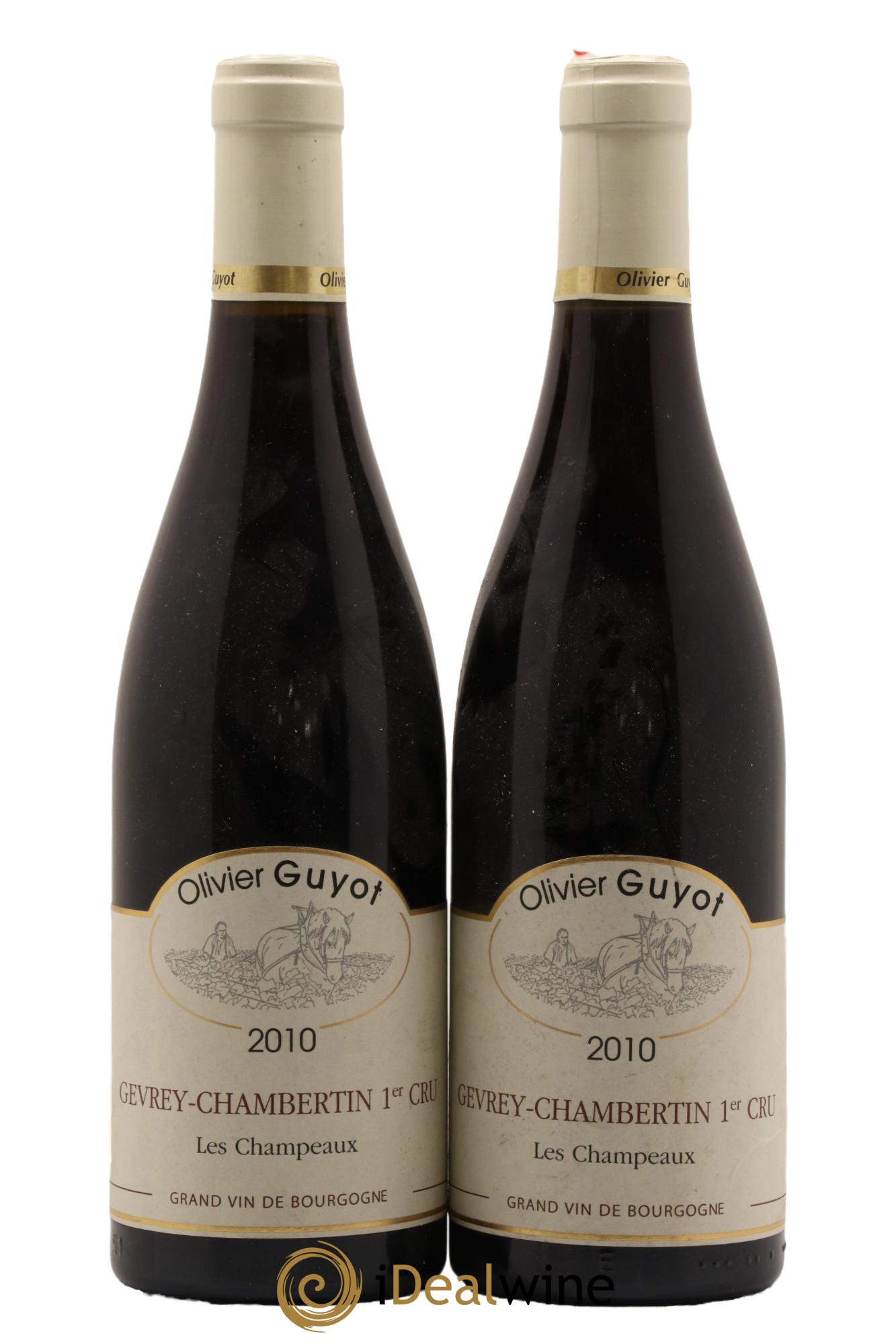 Gevrey-Chambertin 1er Cru Les Champeaux Olivier Guyot (Domaine de) 2010 - Lot of 2 bottles - 0