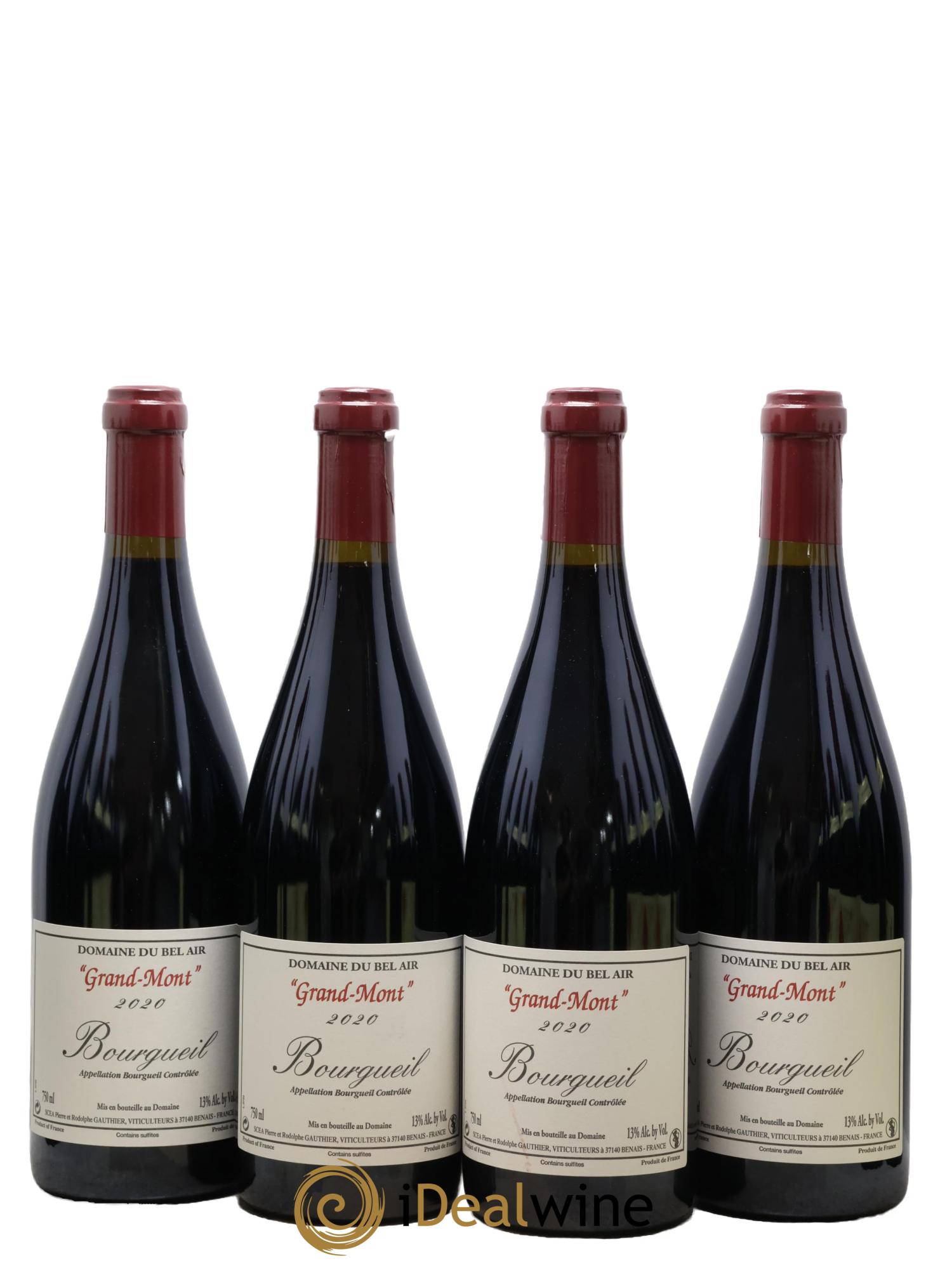 Bourgueil Grand Mont Domaine du Bel Air 2020 - Lot de 4 bouteilles - 0