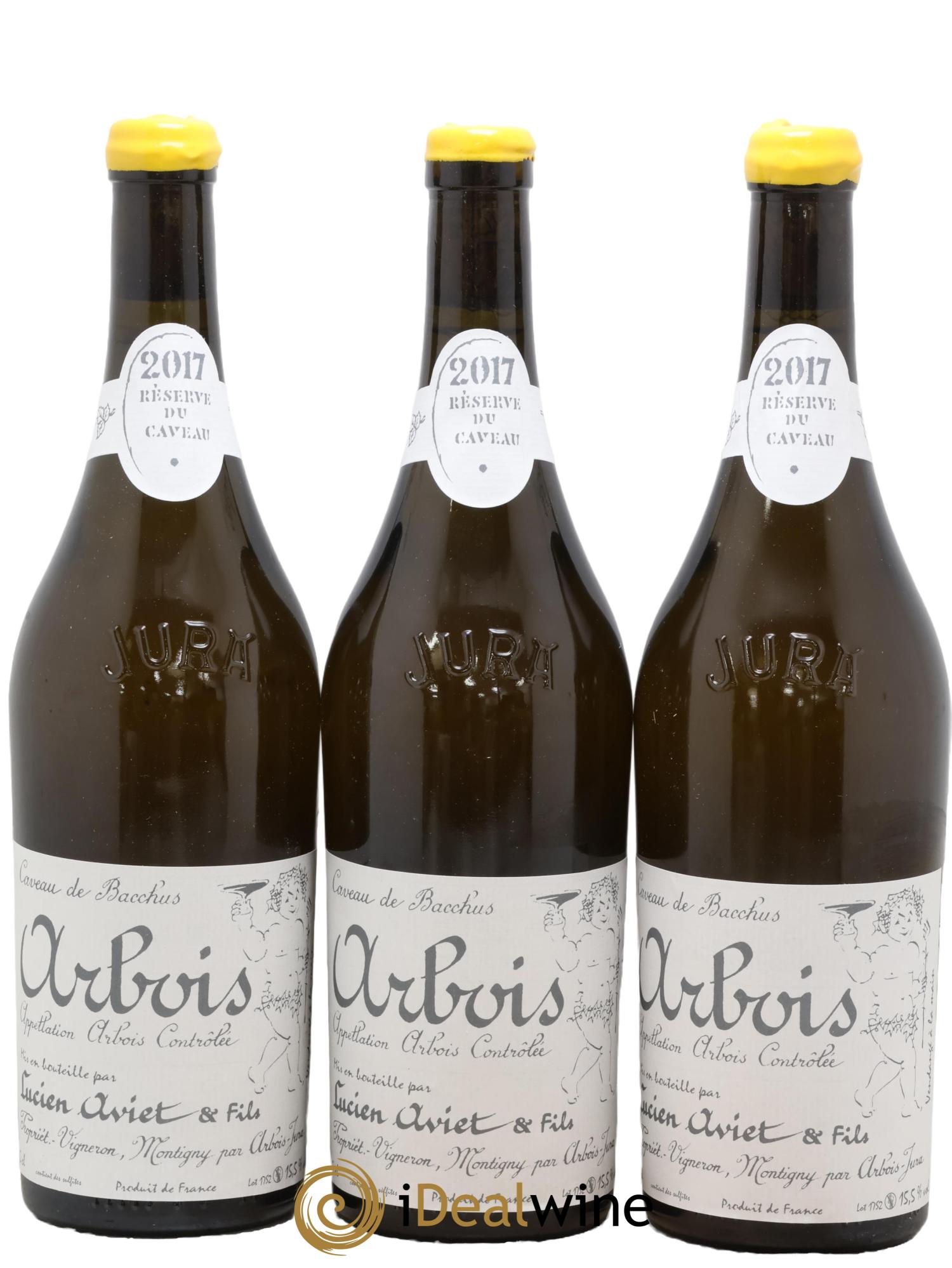 Arbois Savagnin Réserve du Caveau Lucien Aviet (Domaine) 2017 - Lotto di 3 bottiglie - 0
