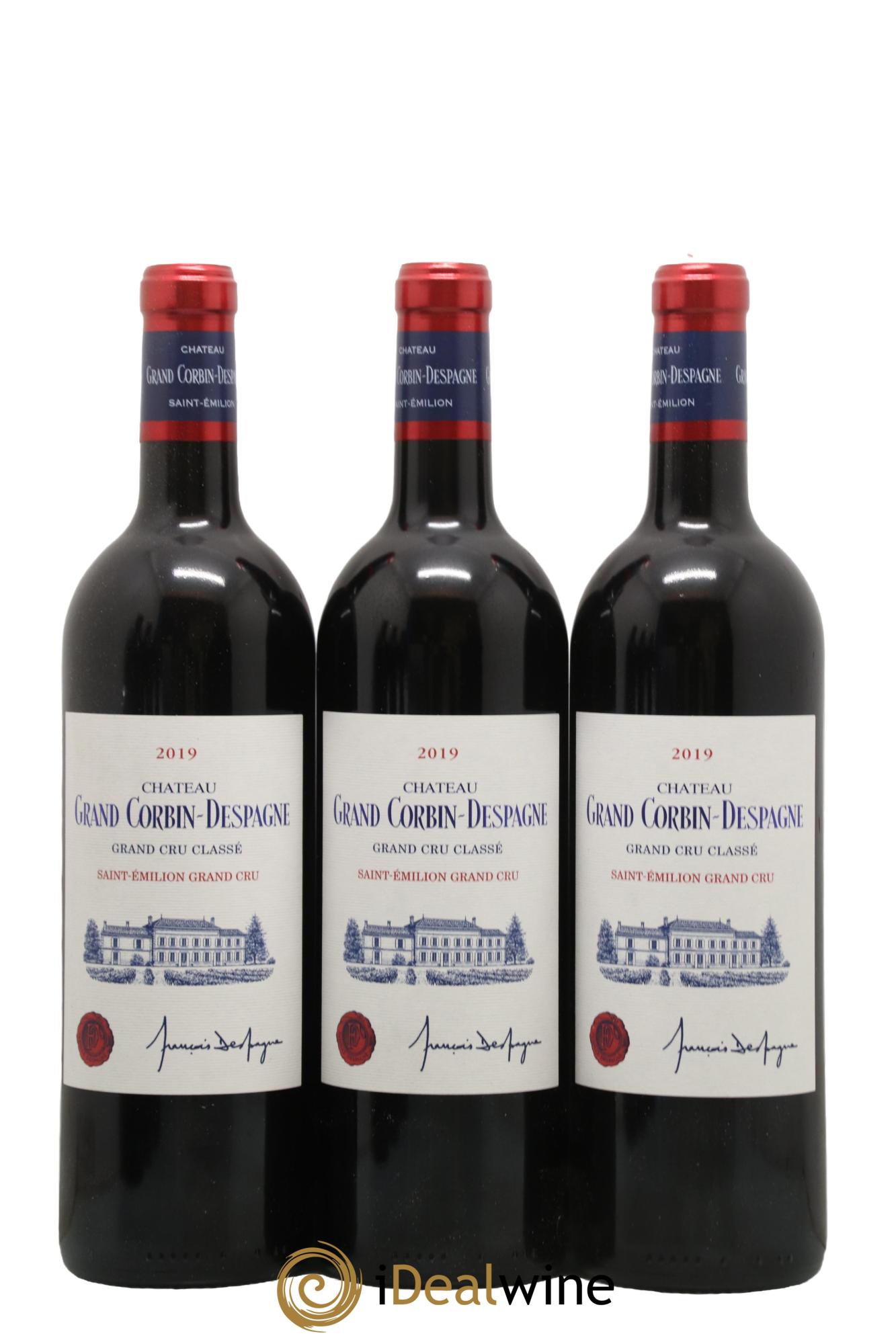Château Grand Corbin Despagne Grand Cru Classé 2019 - Lot of 6 bottles - 1