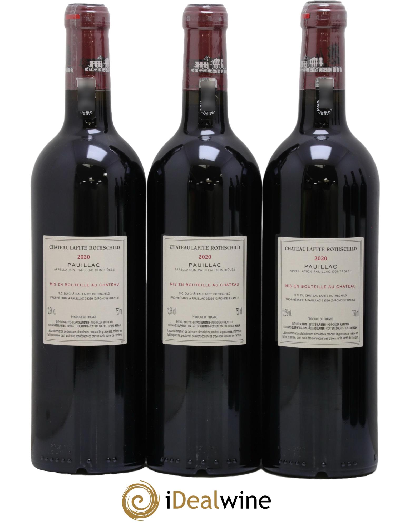 Château Lafite Rothschild 1er Grand Cru Classé  2020 - Lot de 6 bouteilles - 2