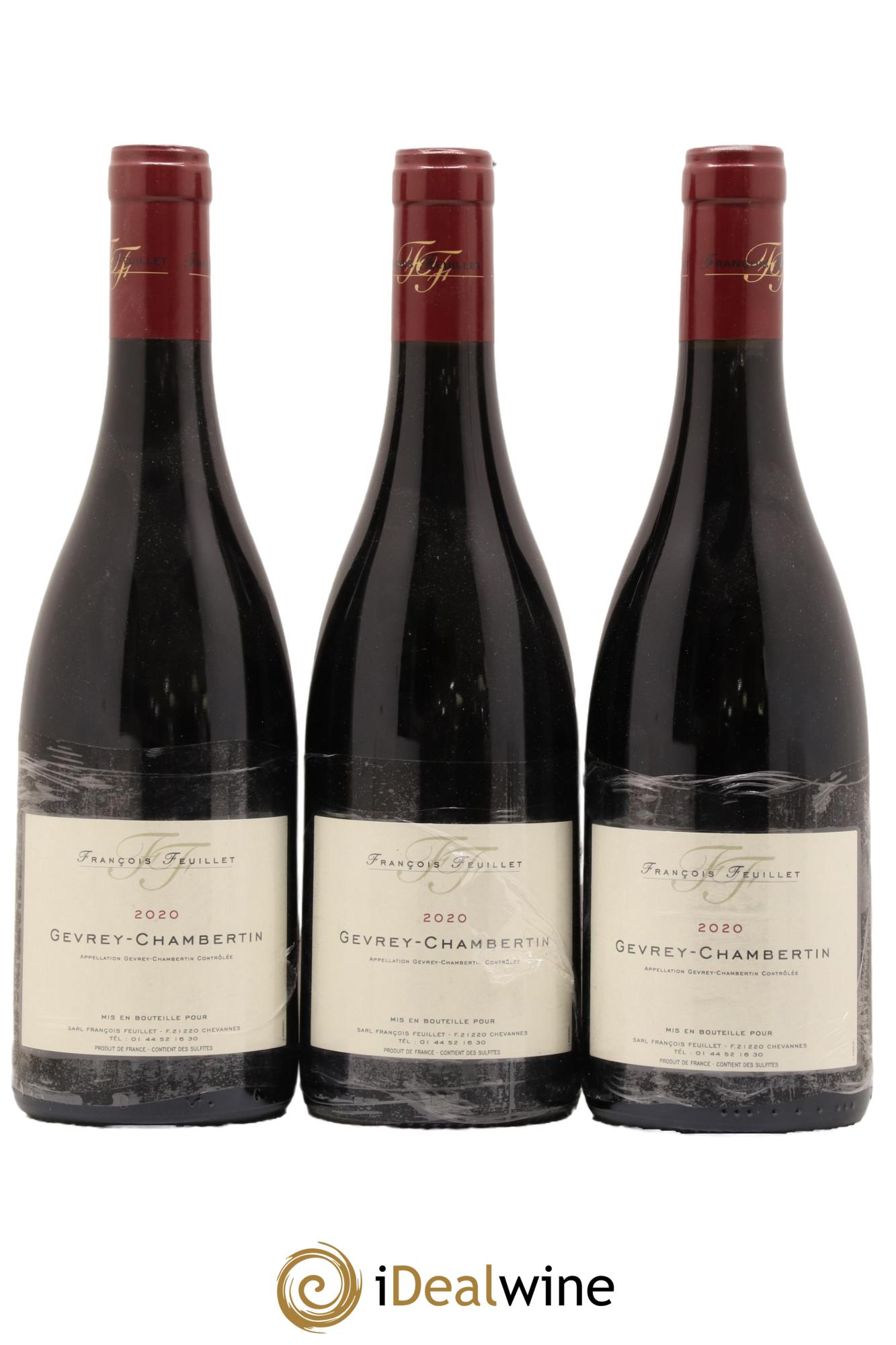 Gevrey-Chambertin Francois Feuillet 2020 - Lot de 3 bouteilles - 0