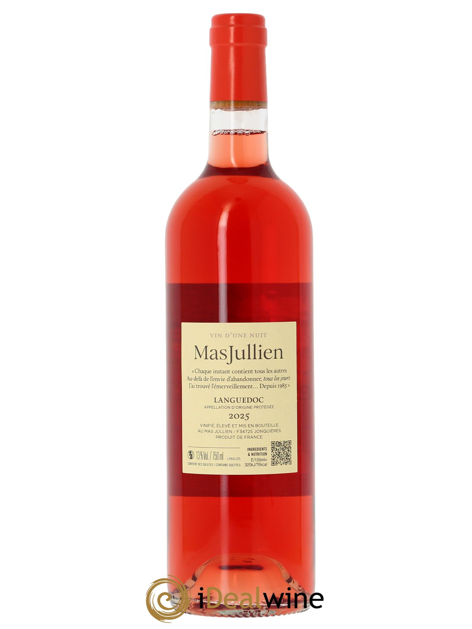 Languedoc Vin d'une nuit Mas Jullien  2025 - Lot de 1 bouteille - 1