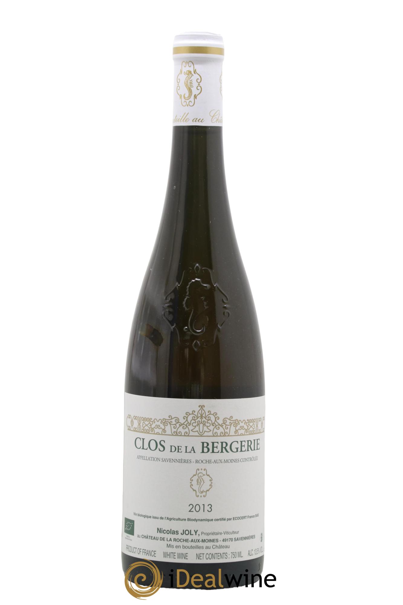Savennières Roche aux Moines Clos de la Bergerie Vignobles de la Coulée de Serrant - Nicolas Joly 2013 - Lotto di 1 bottiglia - 0