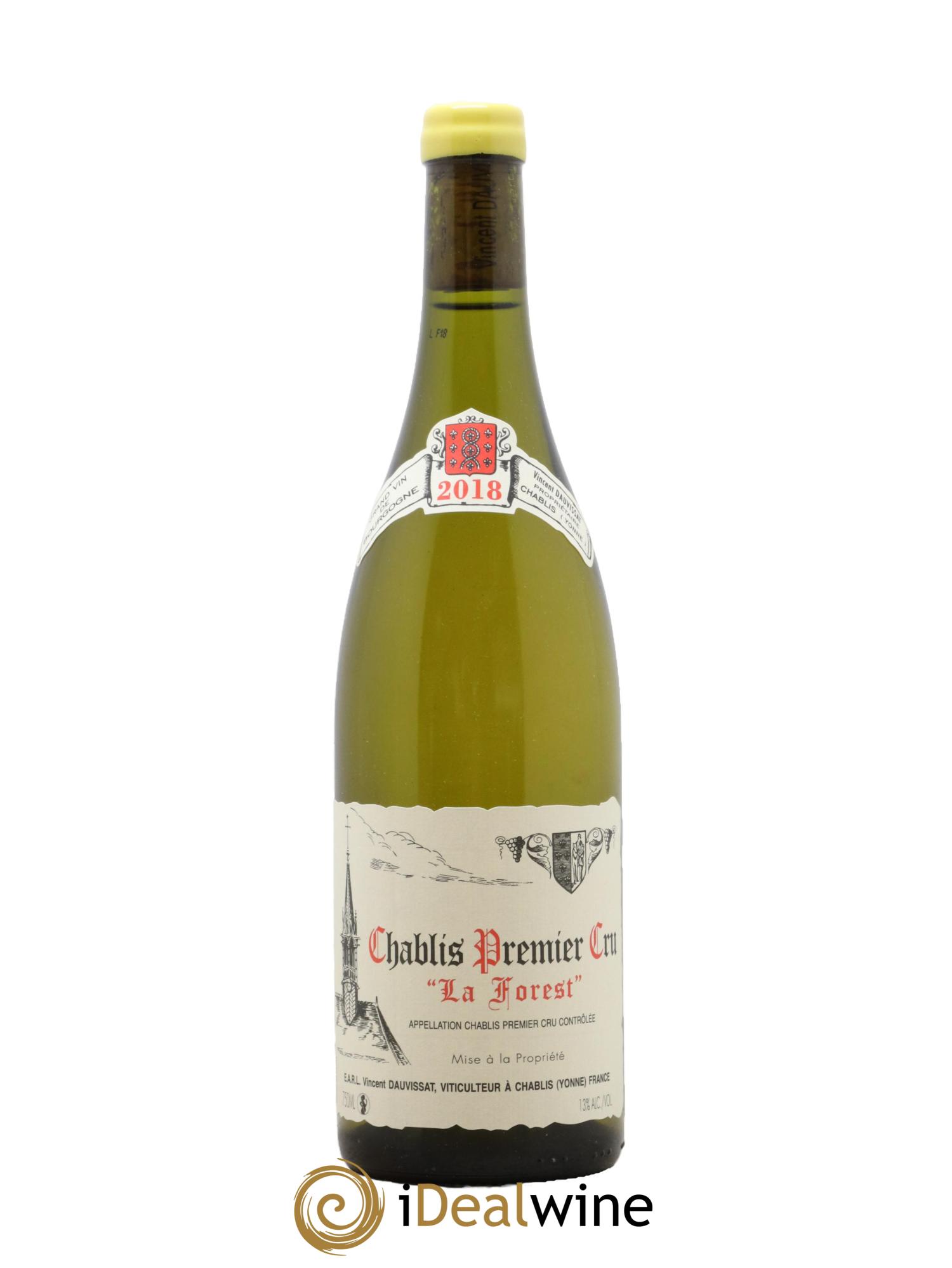 Chablis 1er Cru La Forest Vincent Dauvissat (Domaine) 2018 - Lot de 1 bouteille - 0
