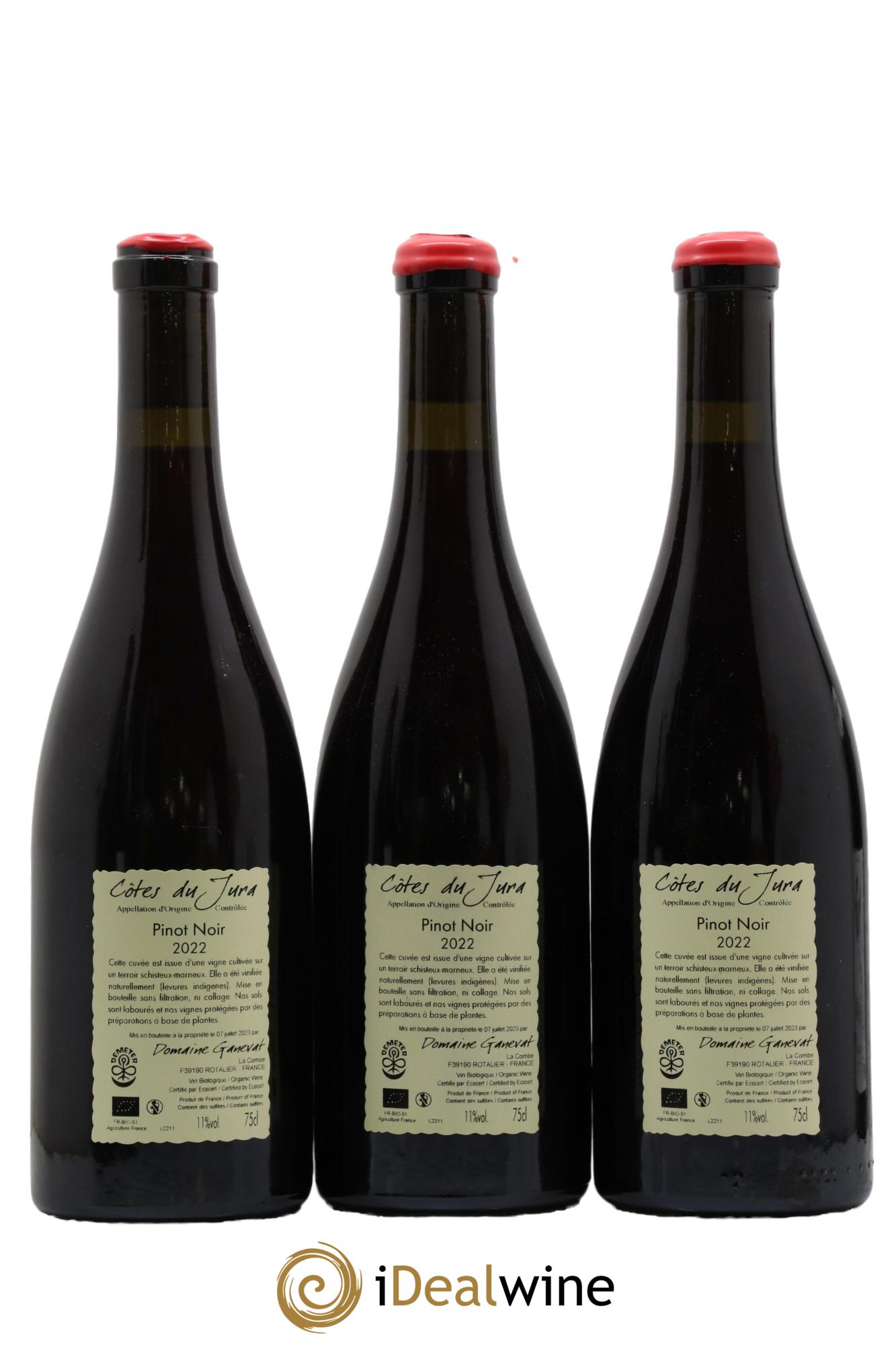 Côtes du Jura Pinot Noir En Billat Jean-François Ganevat (Domaine) 2022 - Lot de 3 bouteilles - 1