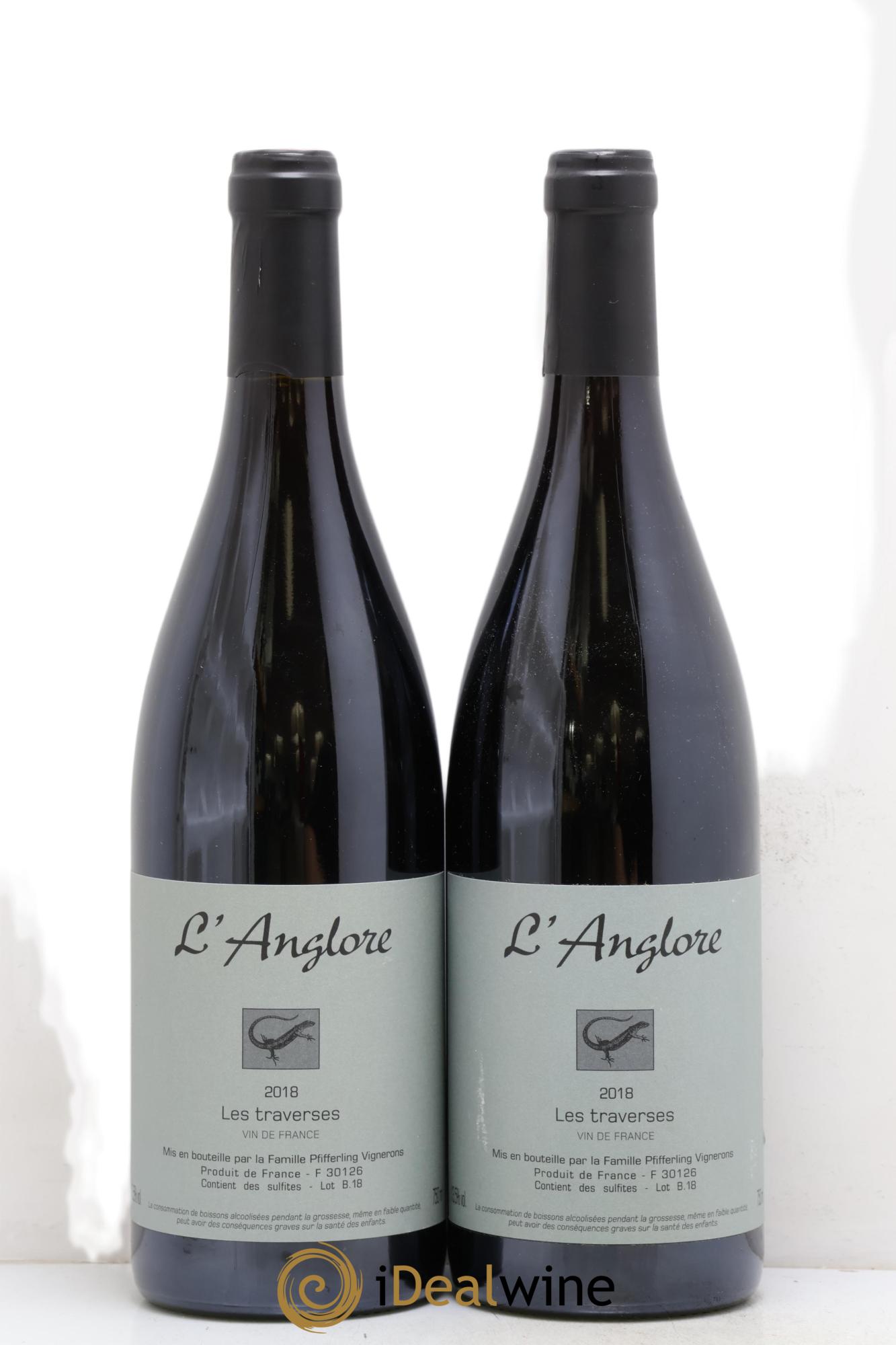 Vin de France Les Traverses L'Anglore 2018 - Lot of 2 bottles - 0