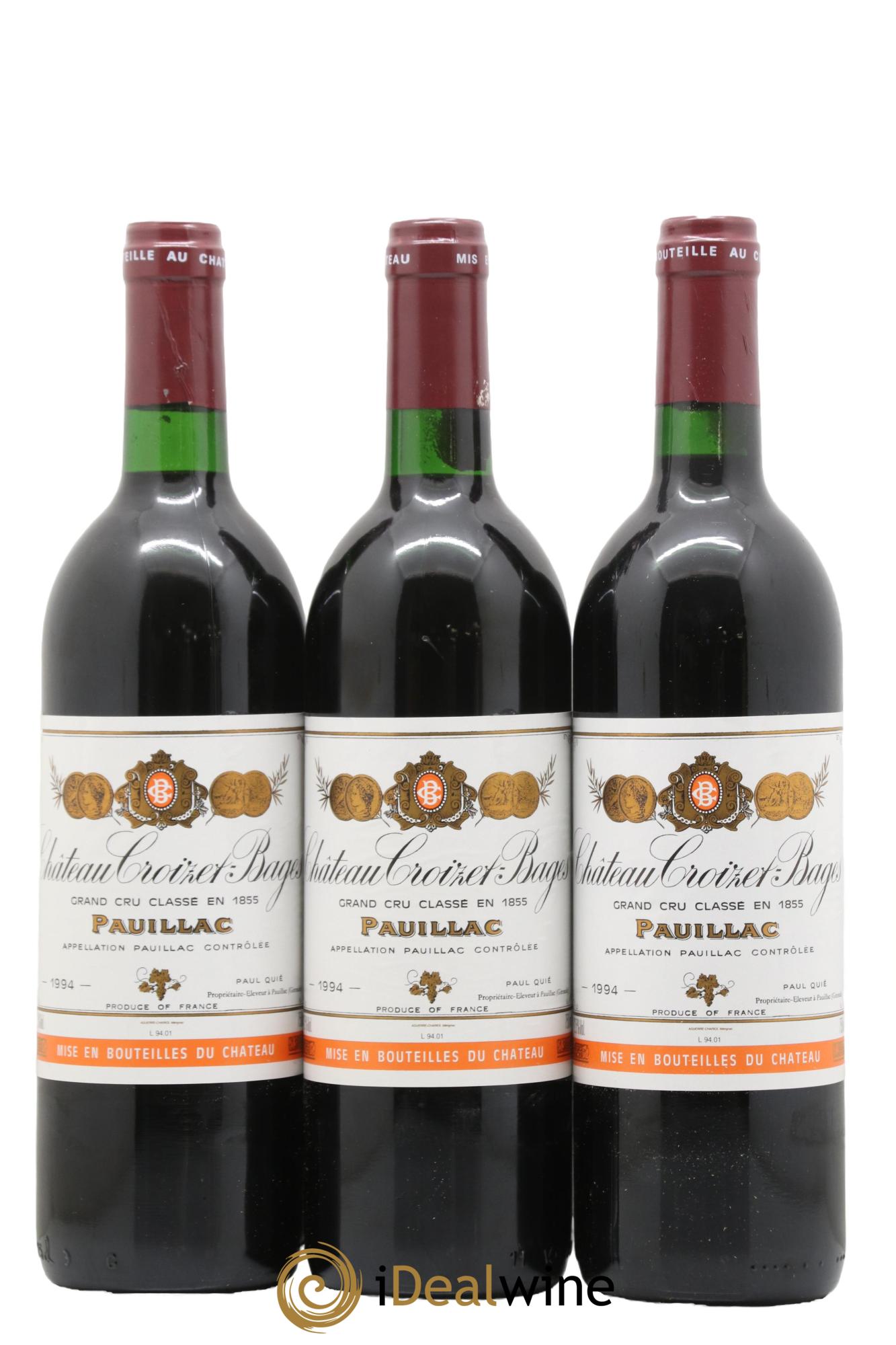 Château Croizet Bages 5ème Grand Cru Classé  1994 - Lot of 12 bottles - 4