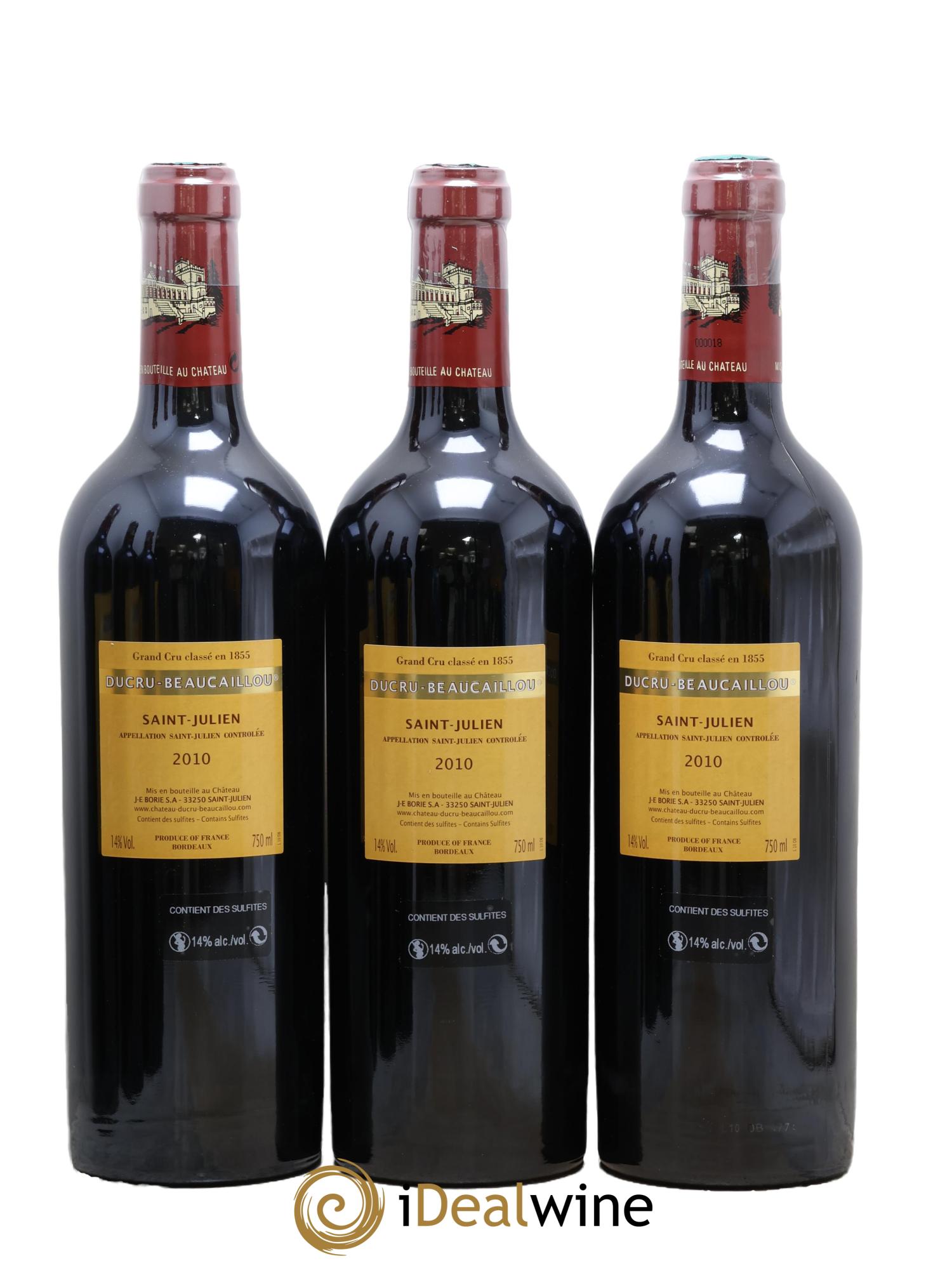 Château Ducru Beaucaillou 2ème Grand Cru Classé 2010 - Lot de 6 bouteilles - 2