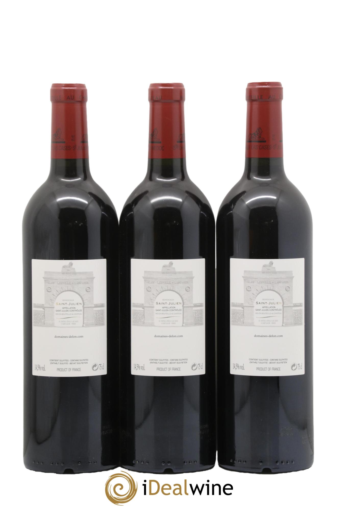 Château Léoville Las Cases 2ème Grand Cru Classé 2018 - Lot de 3 bouteilles - 1