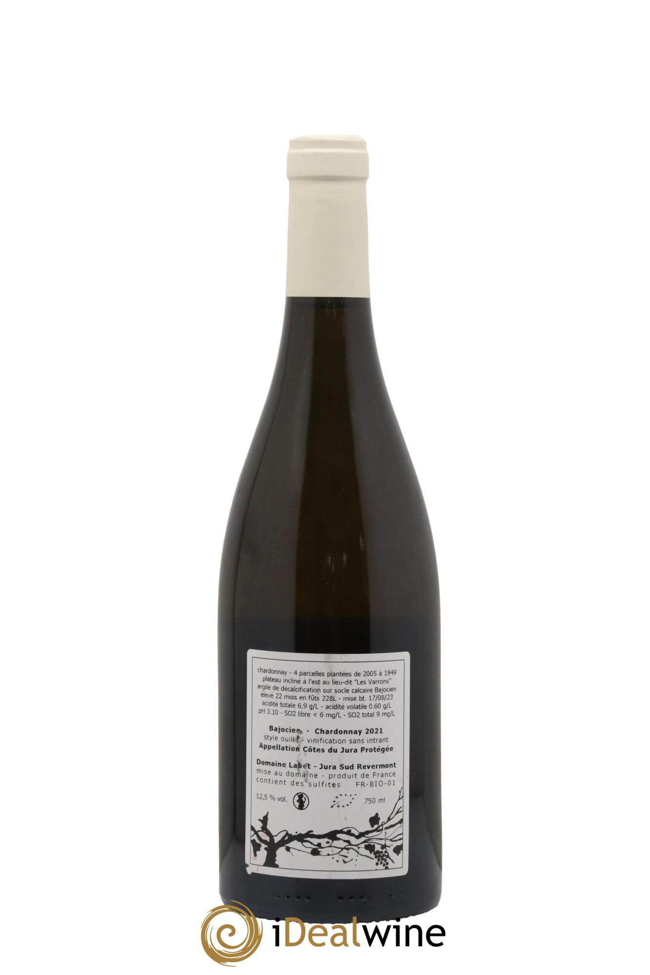 Côtes du Jura Chardonnay Bajocien Romain - Julien - Charline Labet 2021 - Lot of 1 bottle - 1