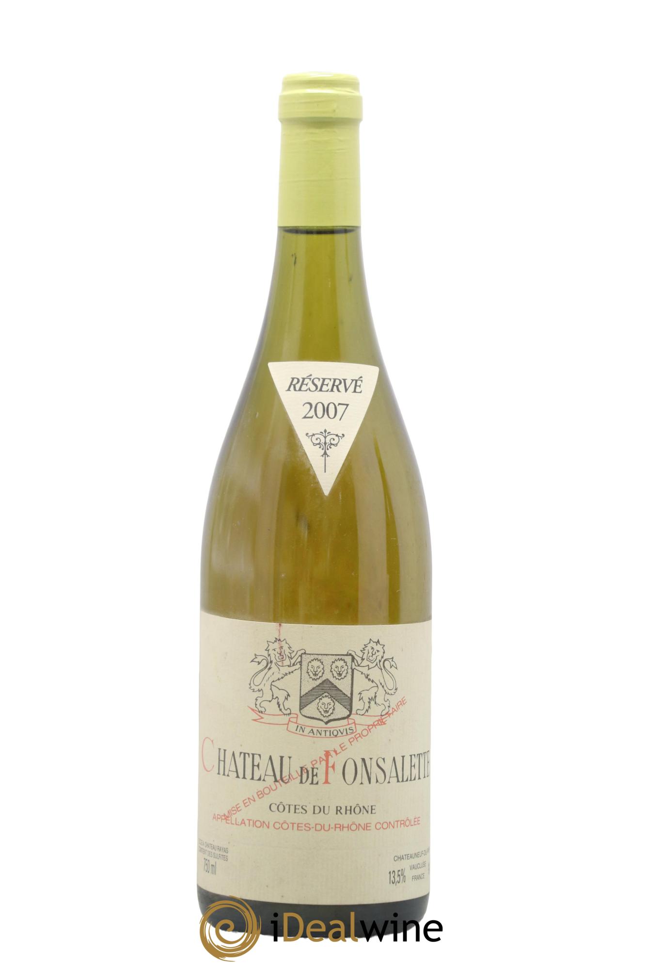 Côtes-du-Rhône Château de Fonsalette Emmanuel Reynaud 2007 - Lotto di 1 bottiglia - 0