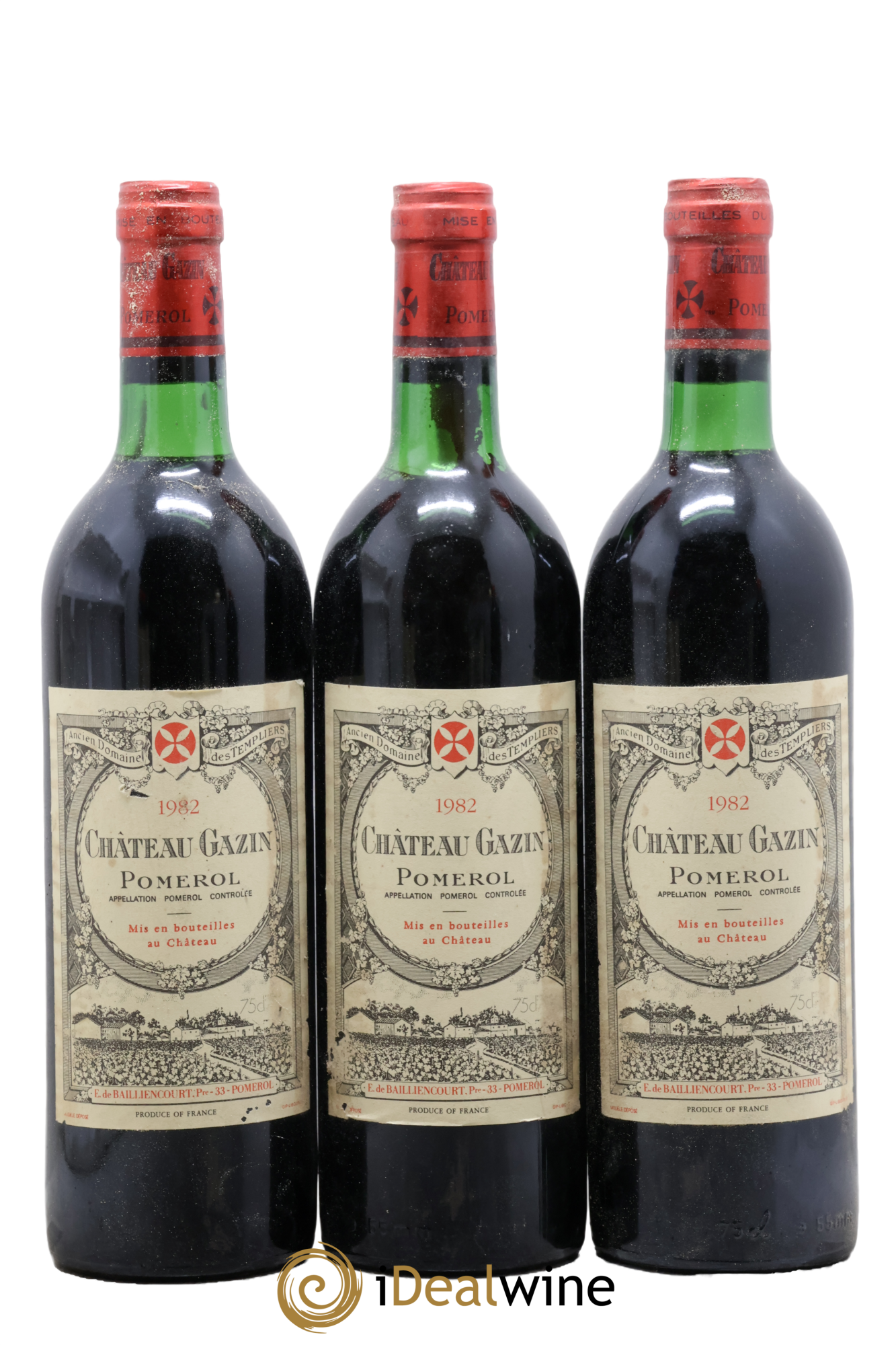 Château Gazin 1982 - Lot de 3 bouteilles - 0