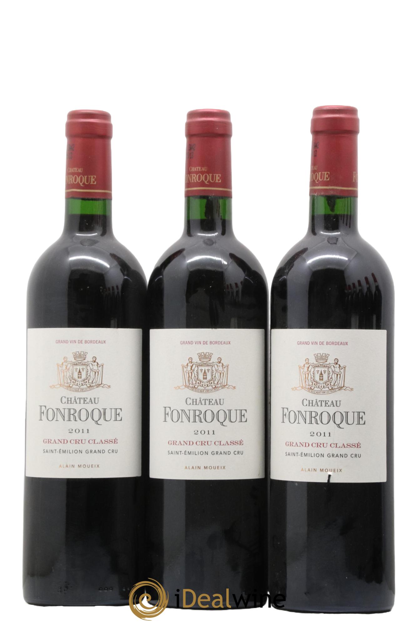 Château Fonroque Grand Cru Classé 2011 - Lot de 3 bouteilles - 0