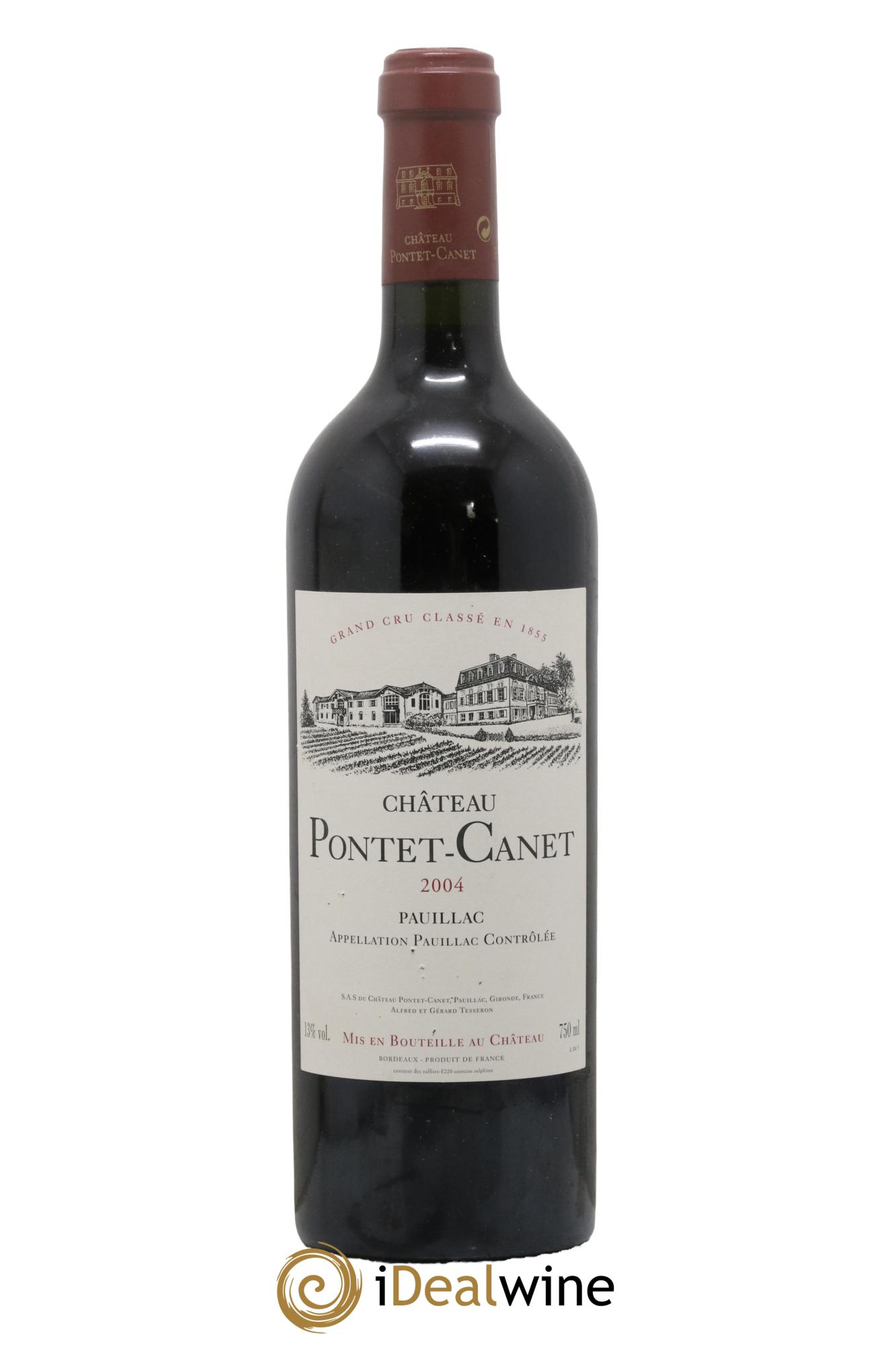 Château Pontet Canet 5ème Grand Cru Classé 2004 - Lot of 1 bottle - 0