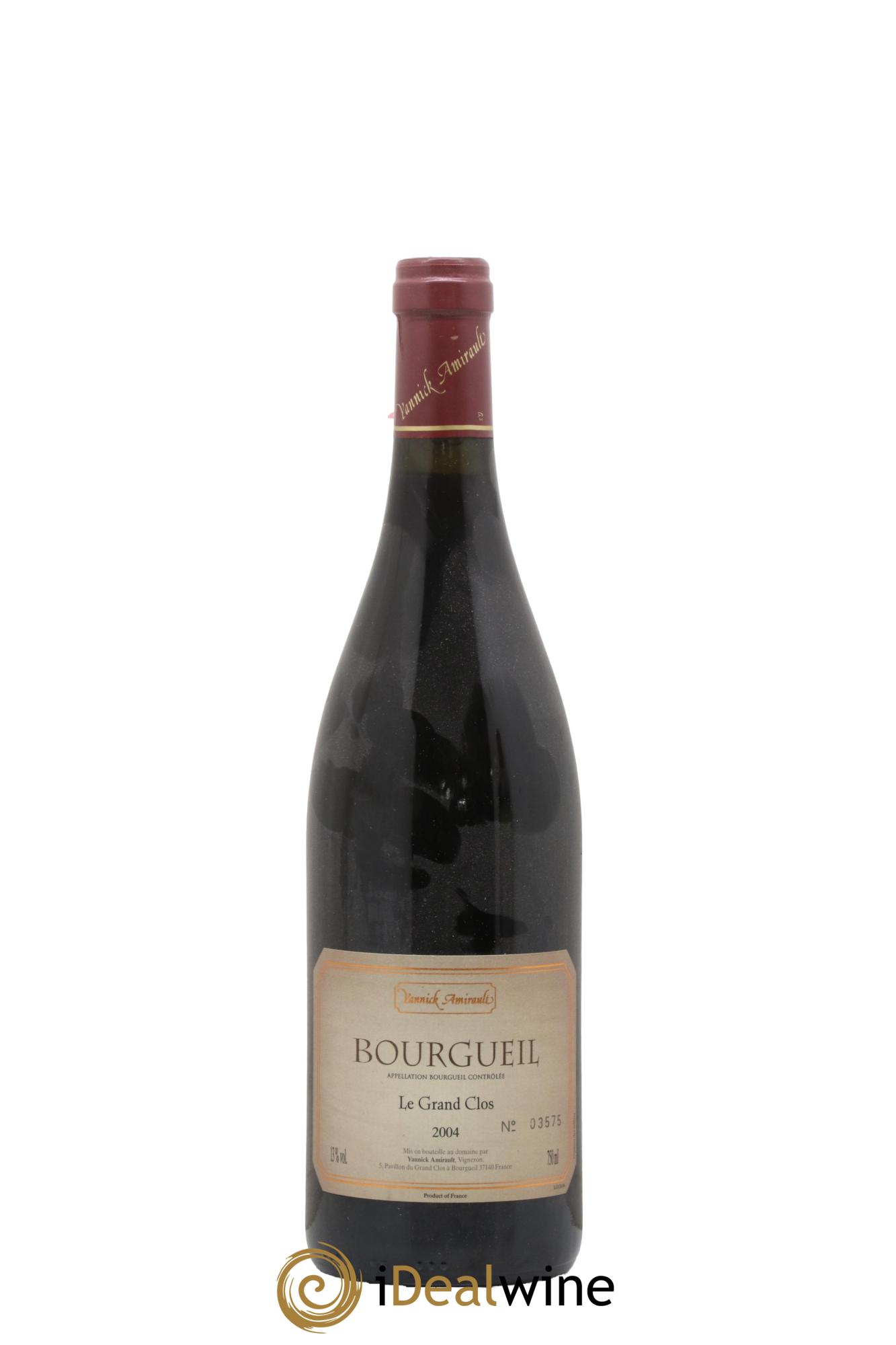Bourgueil Grand Clos Yannick Amirault (Domaine) 2004 - Lot of 1 bottle - 0