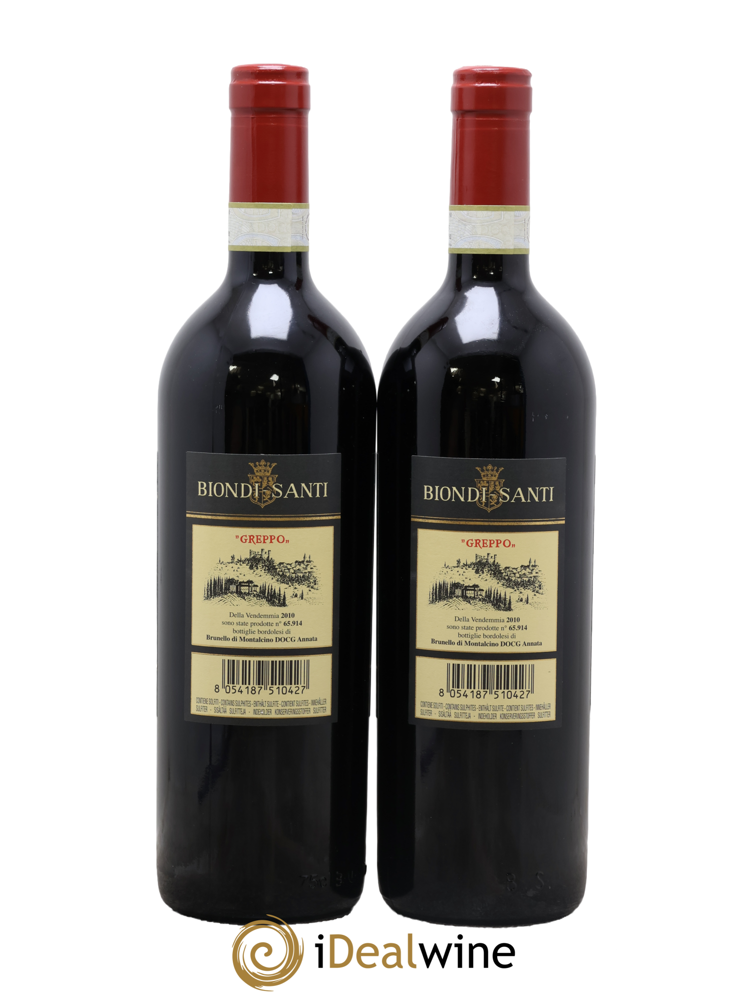 Brunello di Montalcino DOCG Biondi-Santi Tenuta Greppo 2010 - Lotto di 2 bottiglie - 1