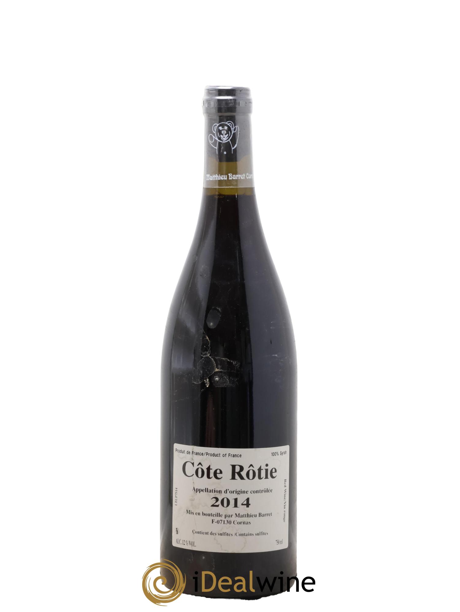 Côte-Rôtie Tupin's Coulet (Domaine du) - Matthieu Barret 2014 - Posten von 1 Flasche - 1