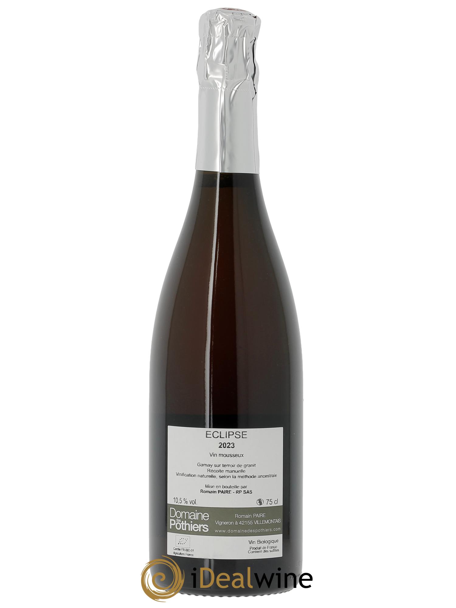 Vin de France Eclipse Méthode Ancestrale Domaine des Pothiers 2024 - Lot de 1 bouteille - 1