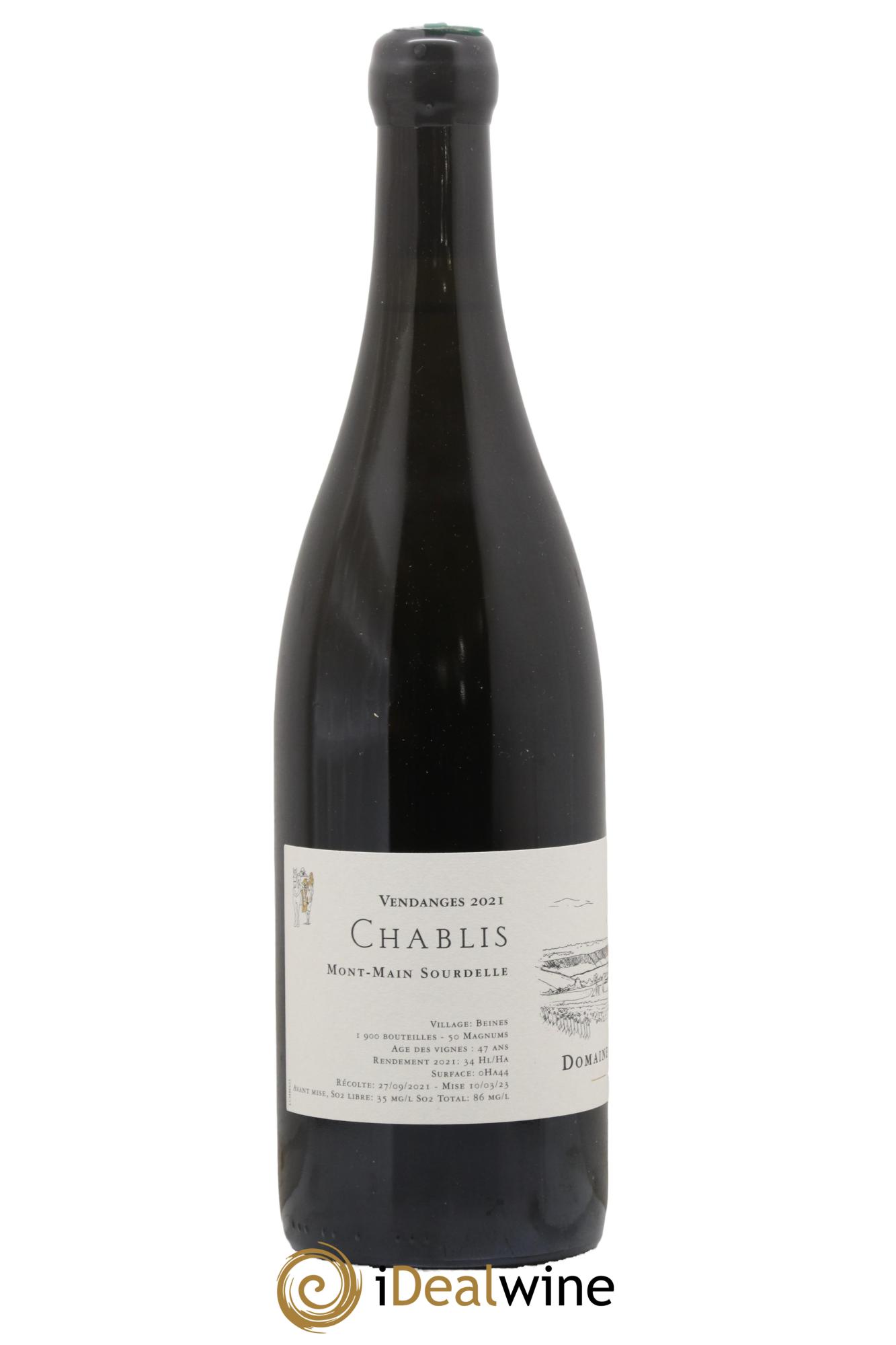 Chablis Mont-Main Sourdelle Jean Dauvissat Pere Et Fils 2021 - Lot de 1 bouteille - 1