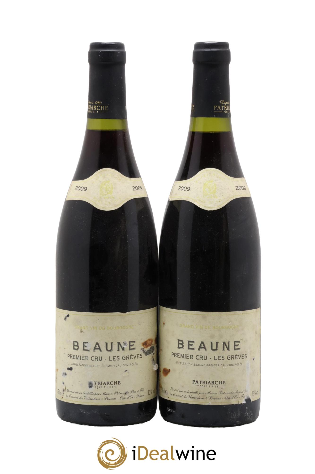 Beaune 1er Cru Les Grèves Patriarche 2009 - Lot de 2 bouteilles - 0
