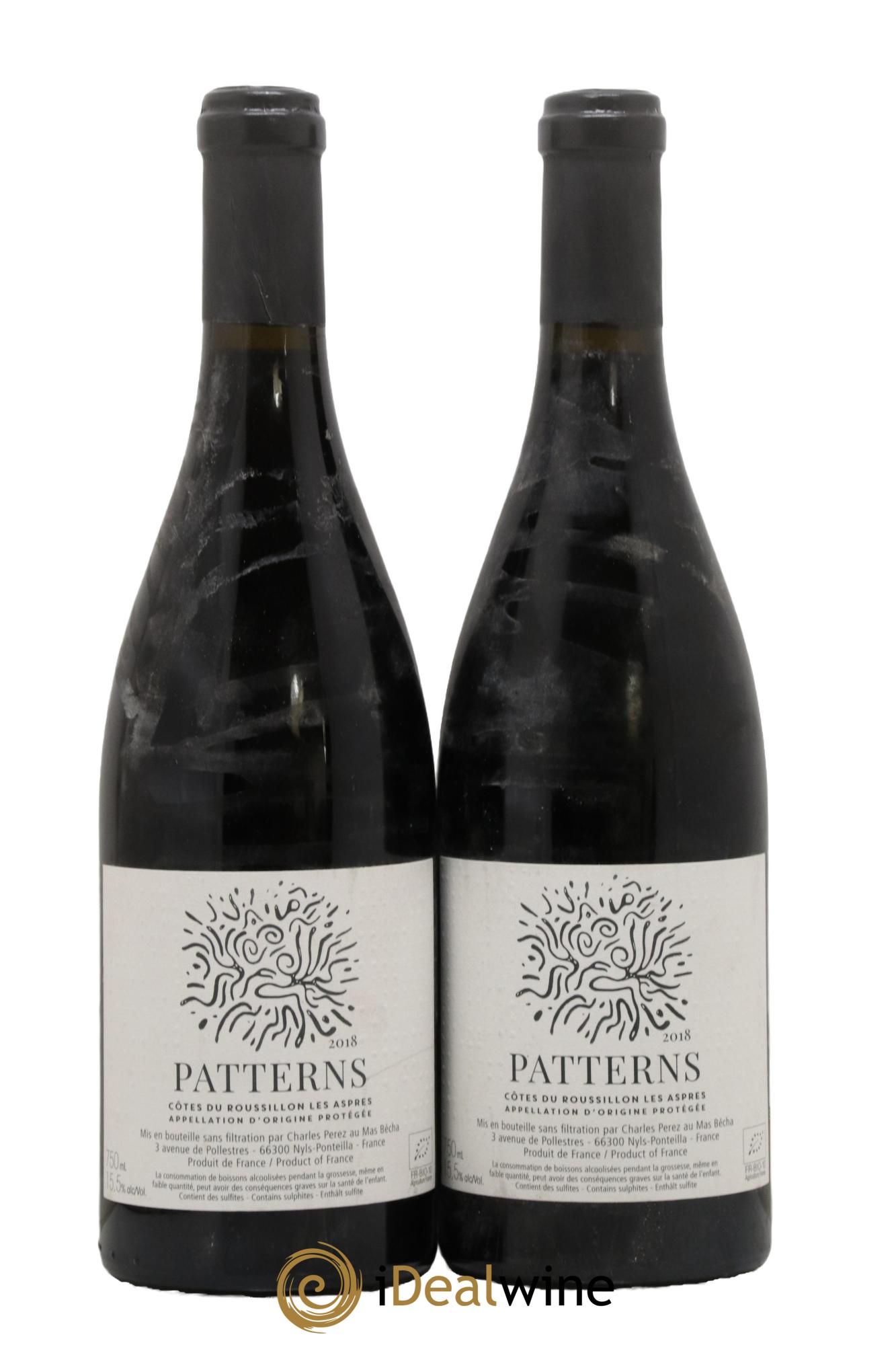 Côtes du Roussillon Les Aspres Patterns Mas Bécha 2018 - Lot of 2 bottles - 0