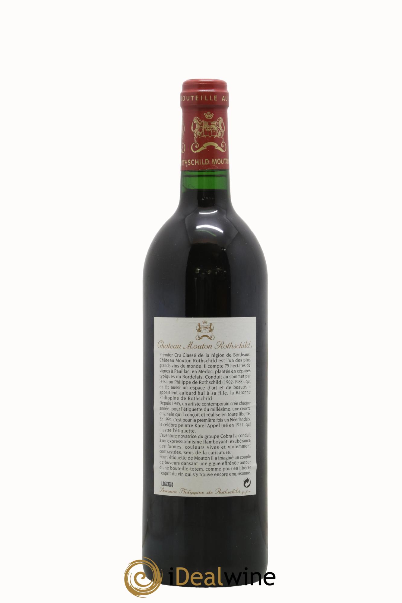 Château Mouton Rothschild 1er Grand Cru Classé 1994 - Posten von 1 Flasche - 1