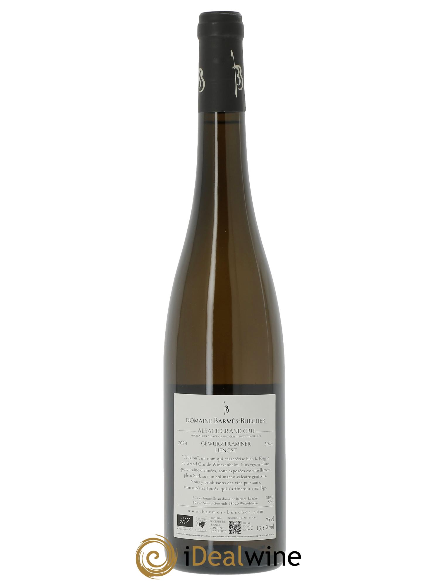 Alsace Gewurztraminer Grand Cru Hengst Cuvée François Barmes-Buecher  2024 - Lot de 1 bouteille - 1