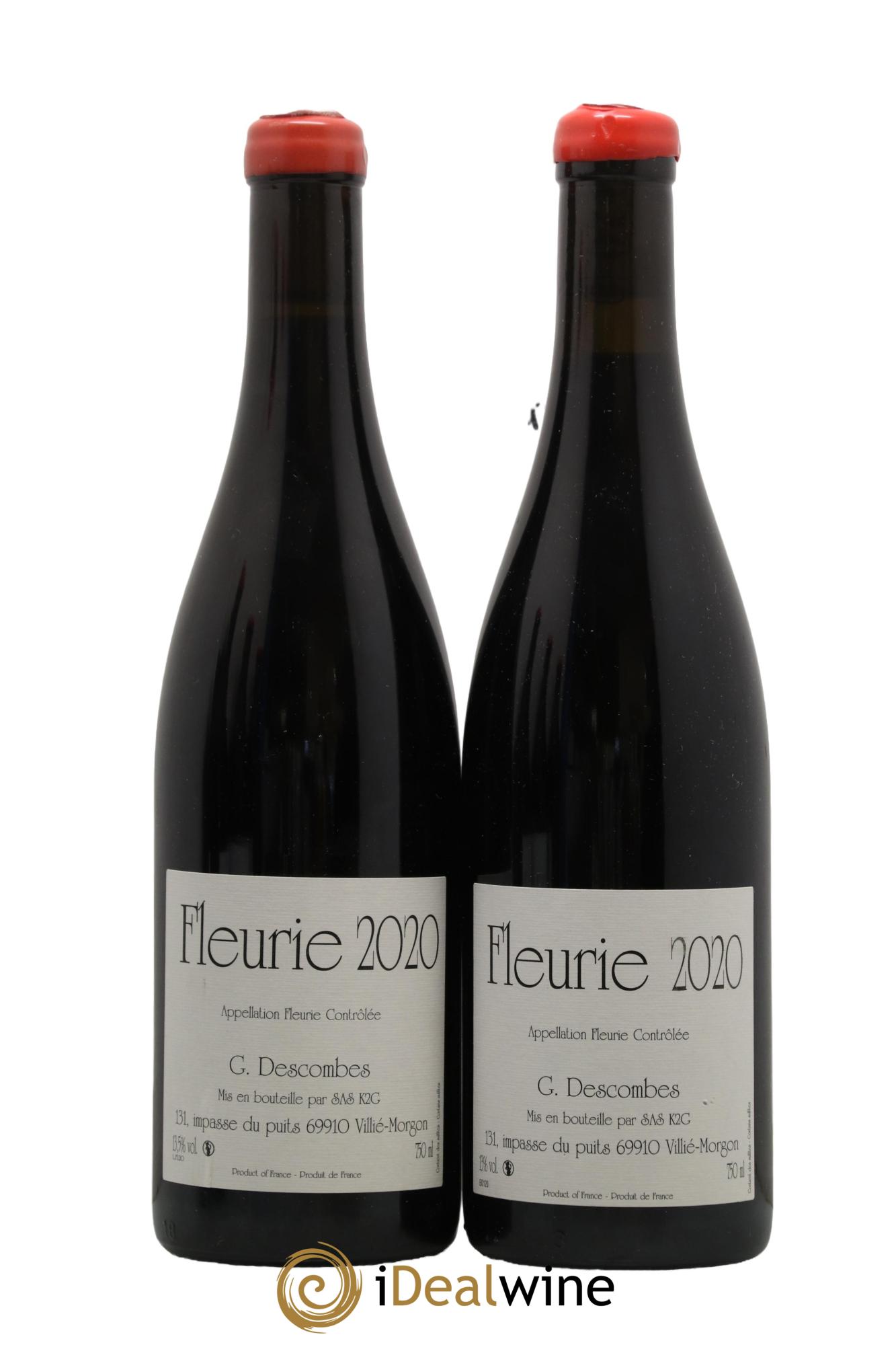 Fleurie Vieilles vignes Georges Descombes (Domaine) 2020 - Lot de 2 bouteilles - 0