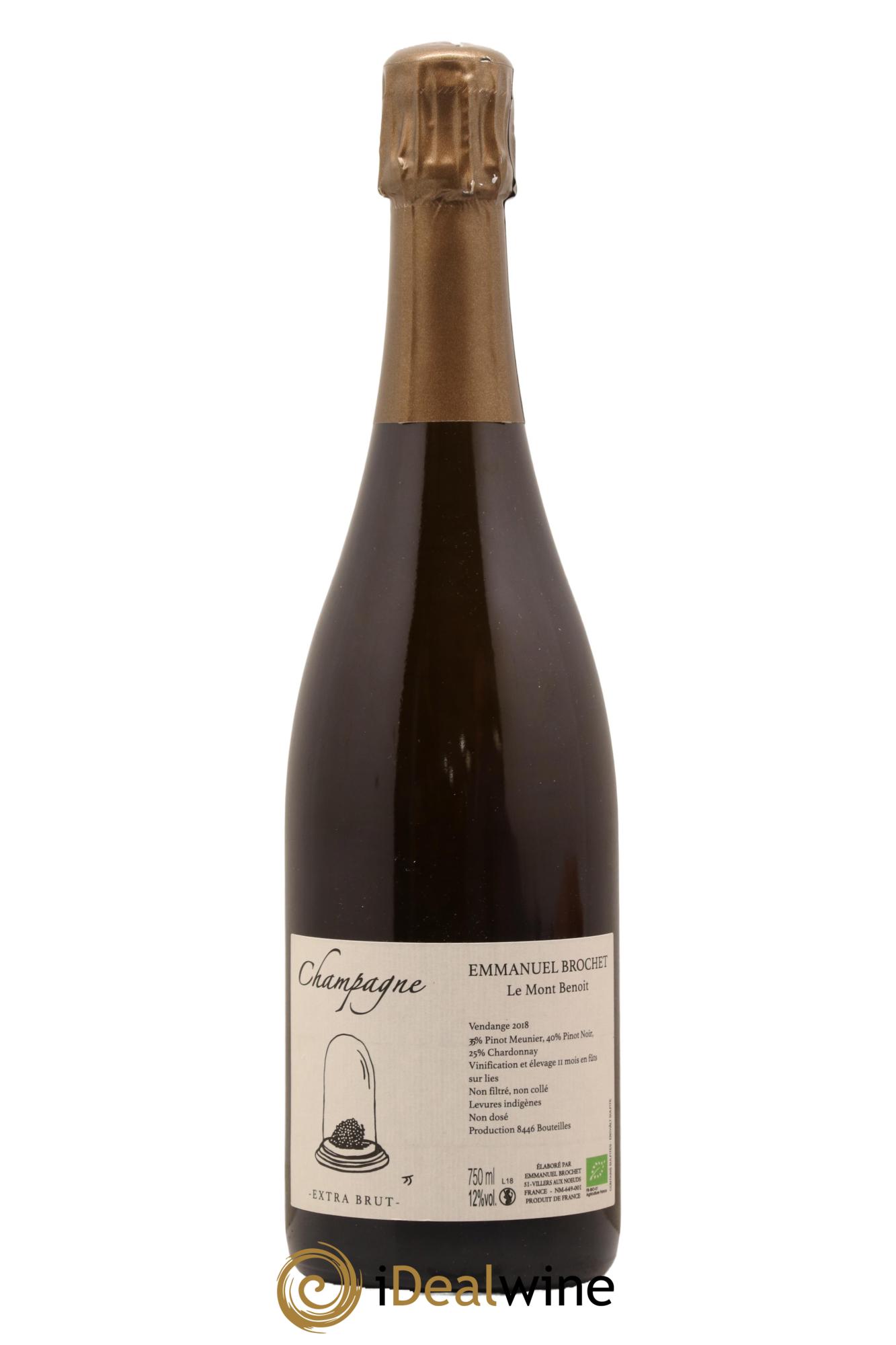 Le Mont Benoit Extra-Brut Emmanuel Brochet 2018 - Lot de 1 bouteille - 0